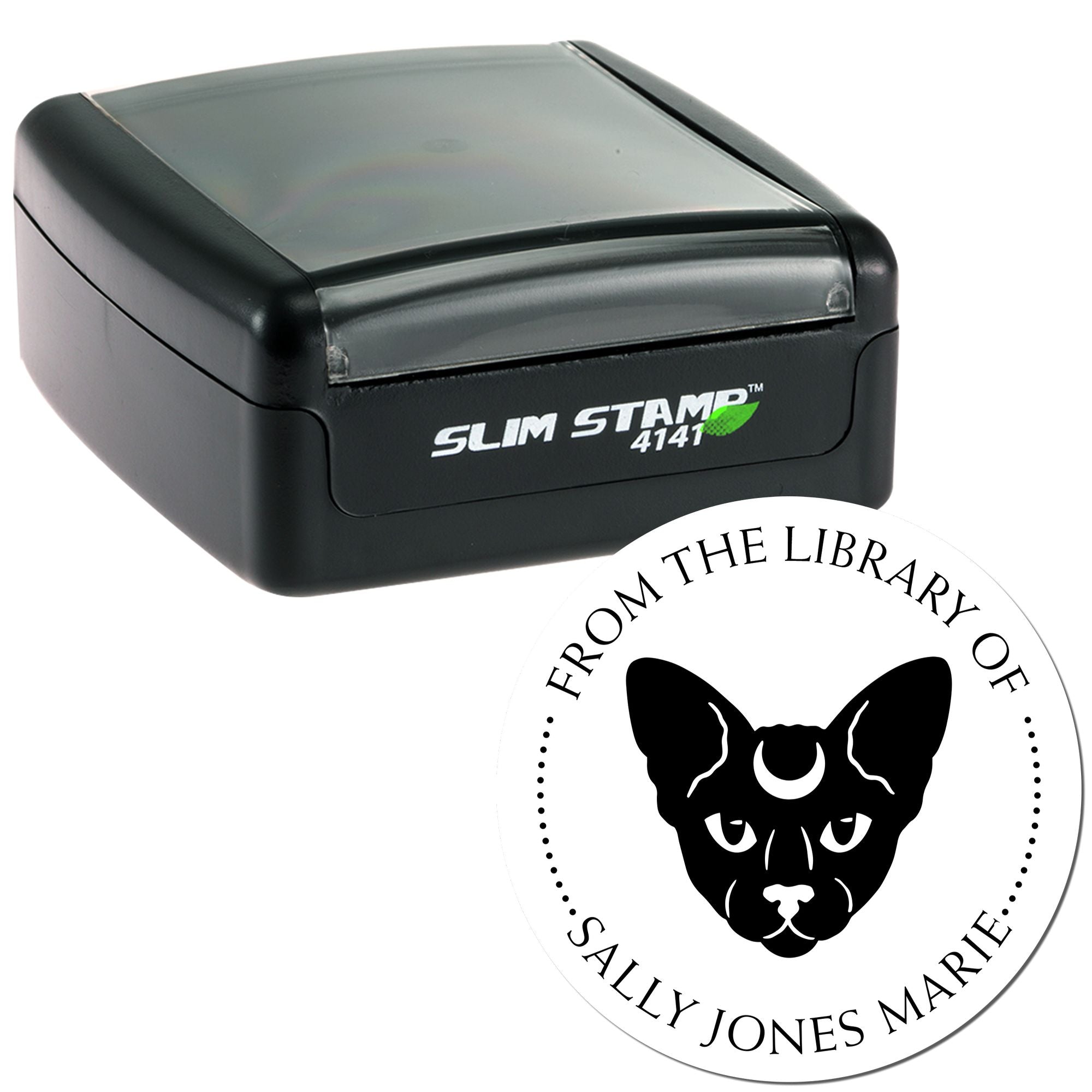 Pre-Inked Beautiful Cat Belongs To Stamp - Engineer Seal Stamps