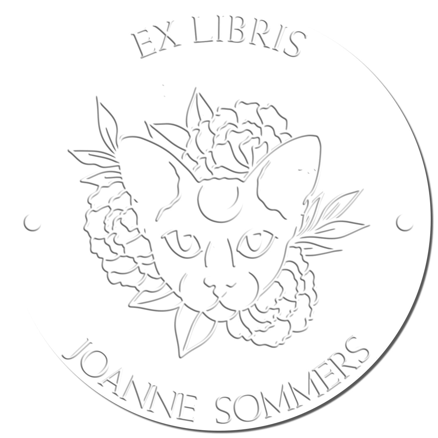 Hybrid Loyal Feline Custom Bookworm Embossing Stamp - Engineer Seal Stamps