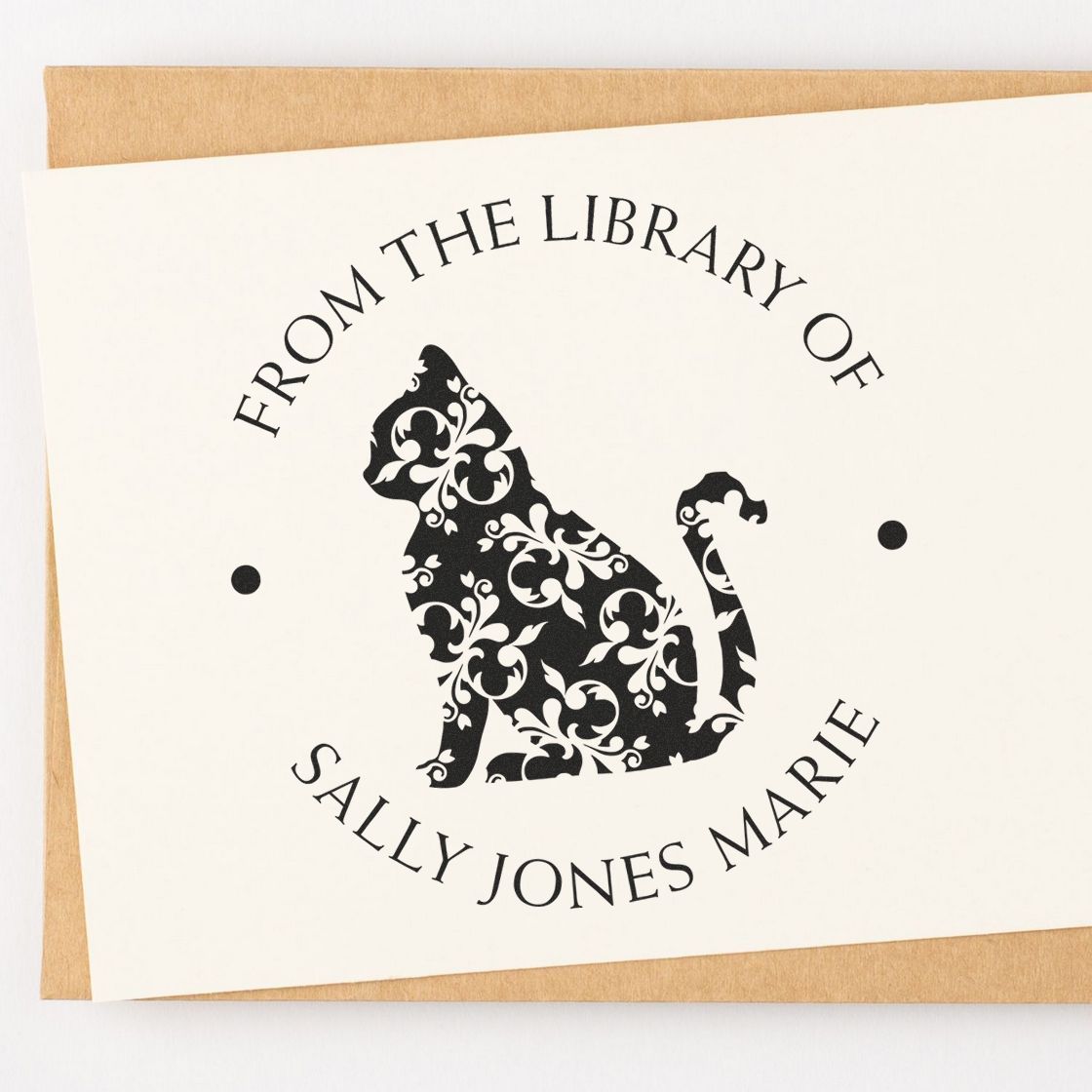 Pre-Inked Purr-fect Purrs Book Belongs to Stamp - Engineer Seal Stamps