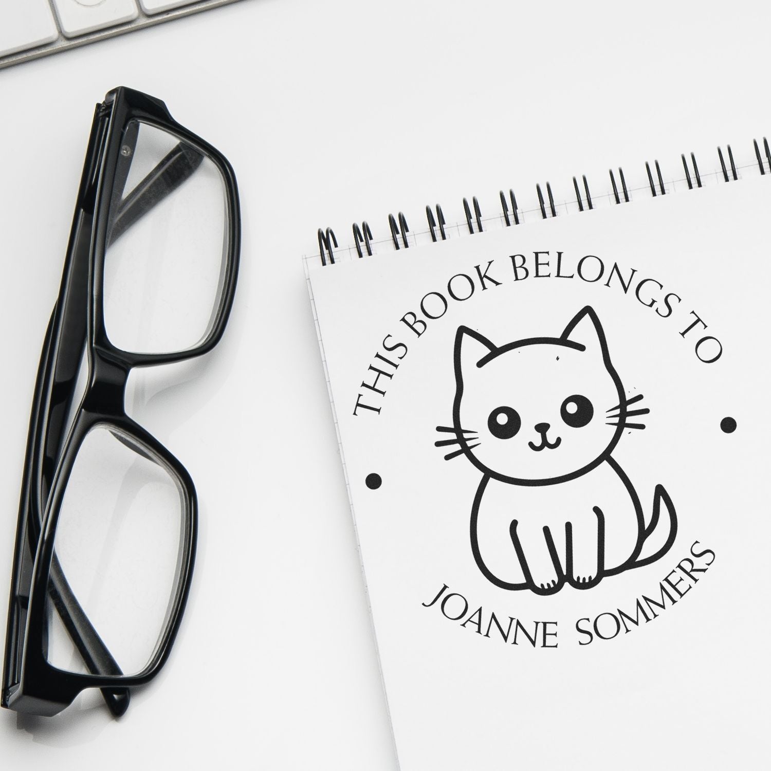 Pre-Inked Soft Kitty Book Lover Stamp - Engineer Seal Stamps