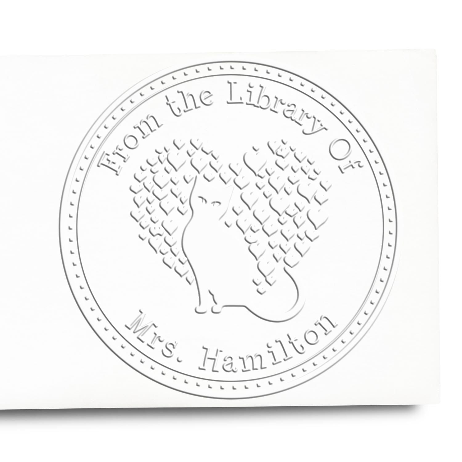 Desk Lithe Kitten Custom Name Inscription Embosser - Engineer Seal Stamps