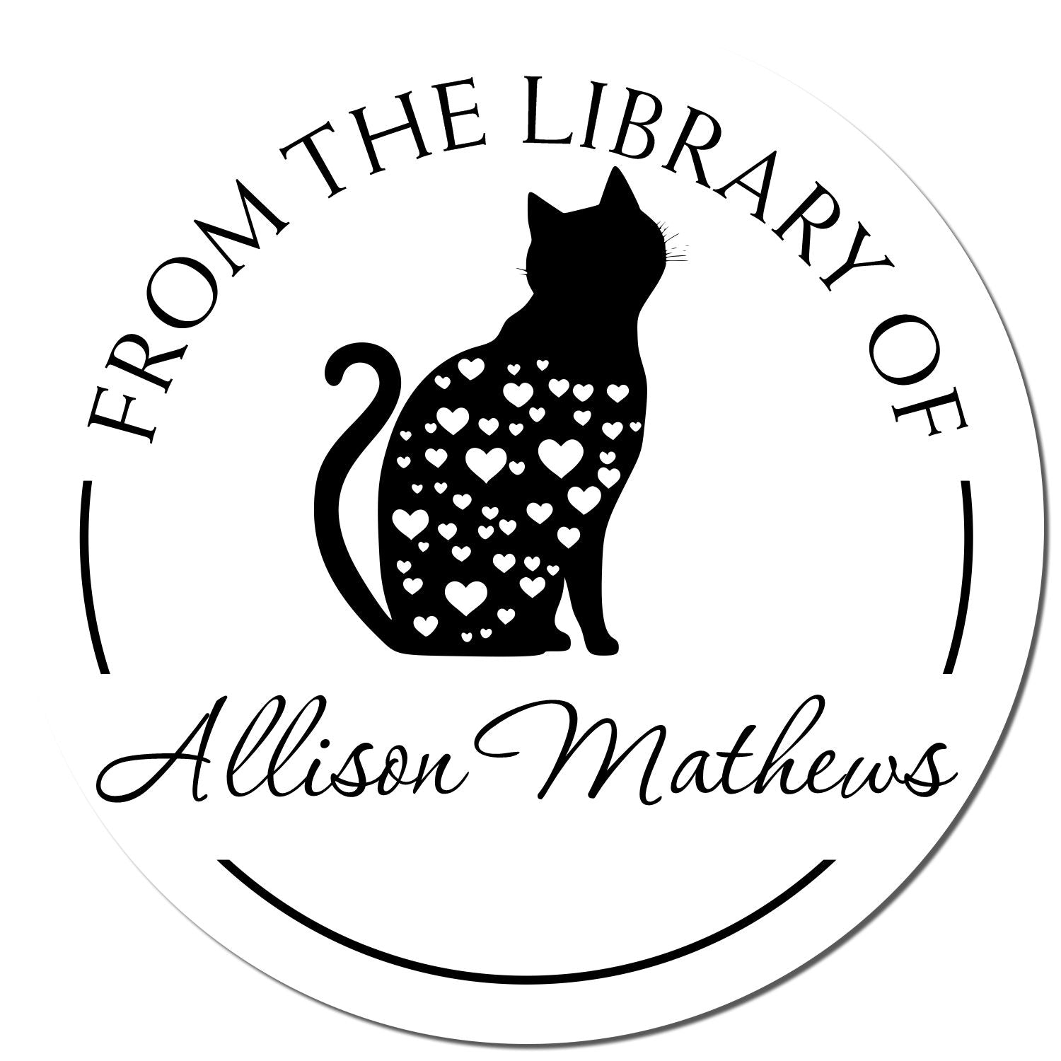 PSI Pre-Inked Sensible Cat Customized Read It Love It Return It Stamp - Engineer Seal Stamps