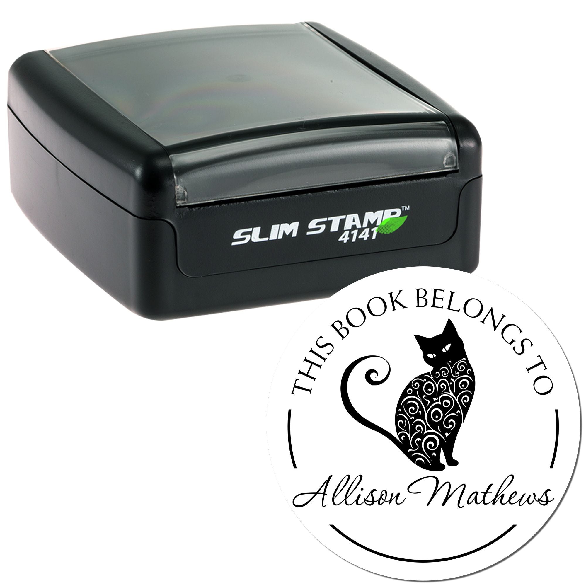 Pre-Inked Spry Kitten Instructor's Personal Stamp - Engineer Seal Stamps