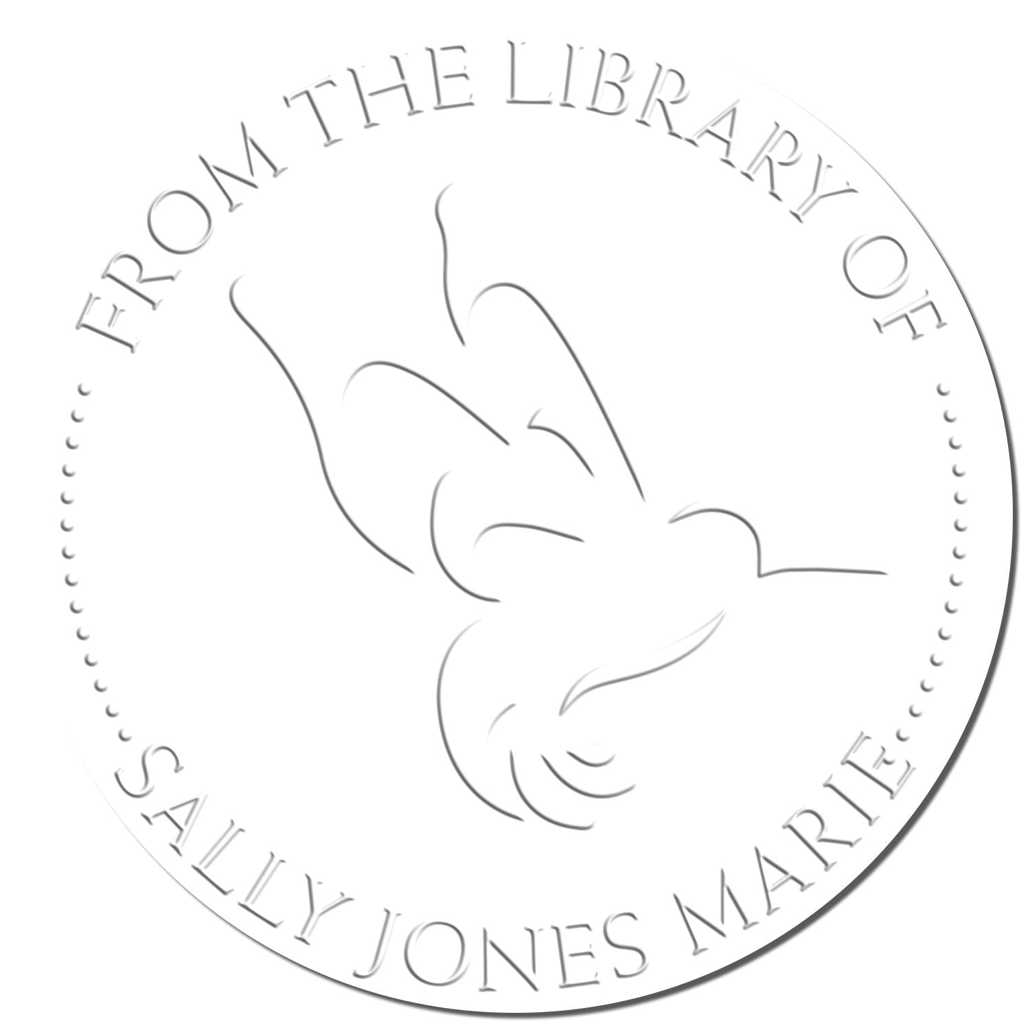 Agile Hummingbird Handheld Custom From The Private Library Of Seal - Engineer Seal Stamps