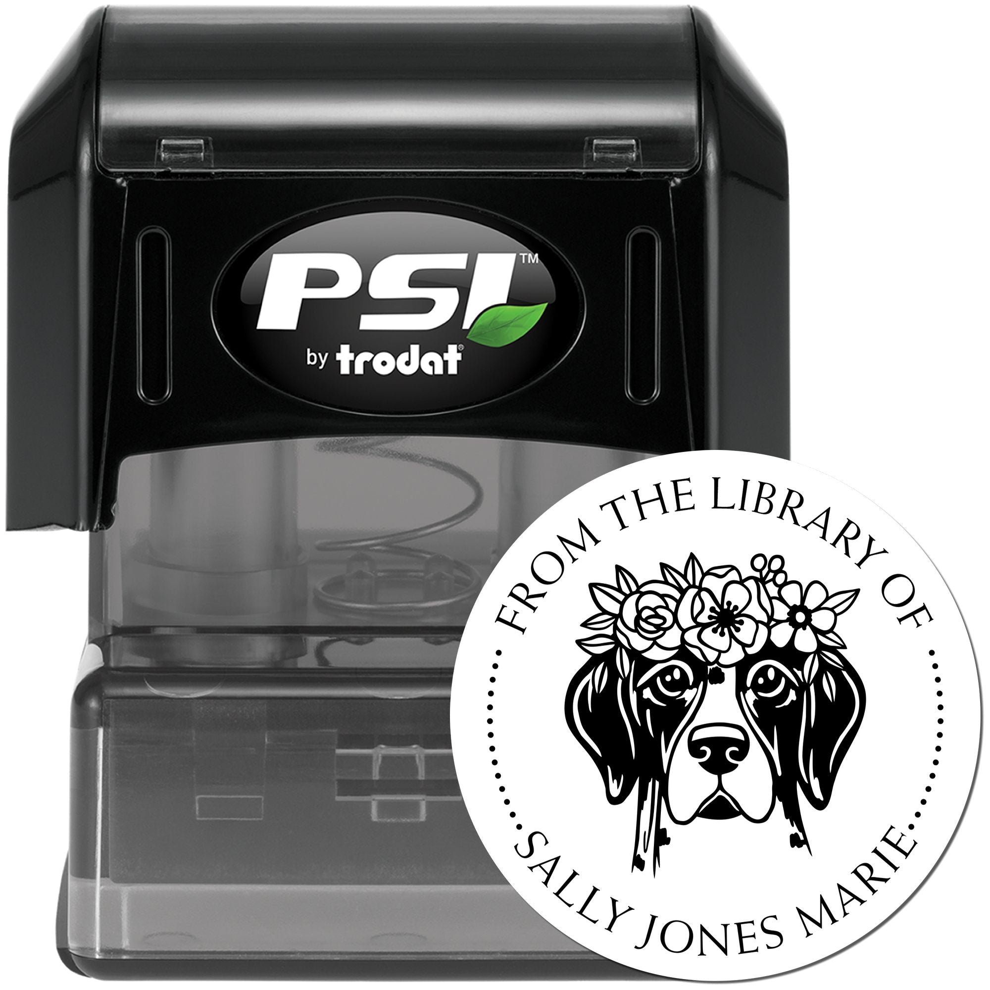 Divine Dog Pre-Inked Customized Book Stamp - Engineer Seal Stamps