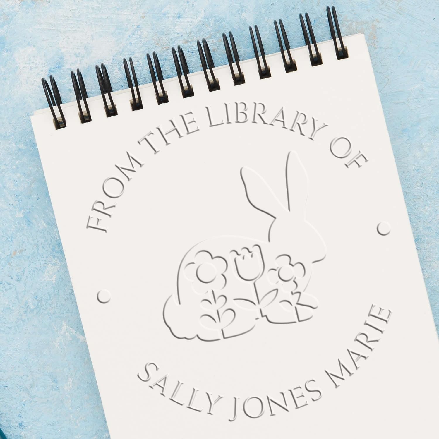 Soft Timid Bunny Customized Bookplate Seal - Engineer Seal Stamps