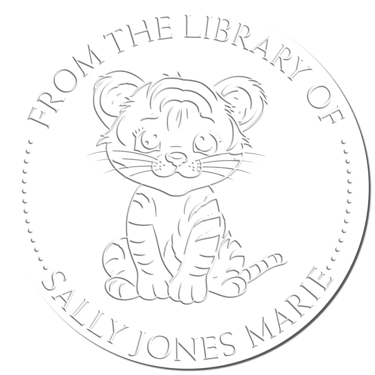 Soft Tiny Tiger Custom Read It Love It Seal Press - Engineer Seal Stamps