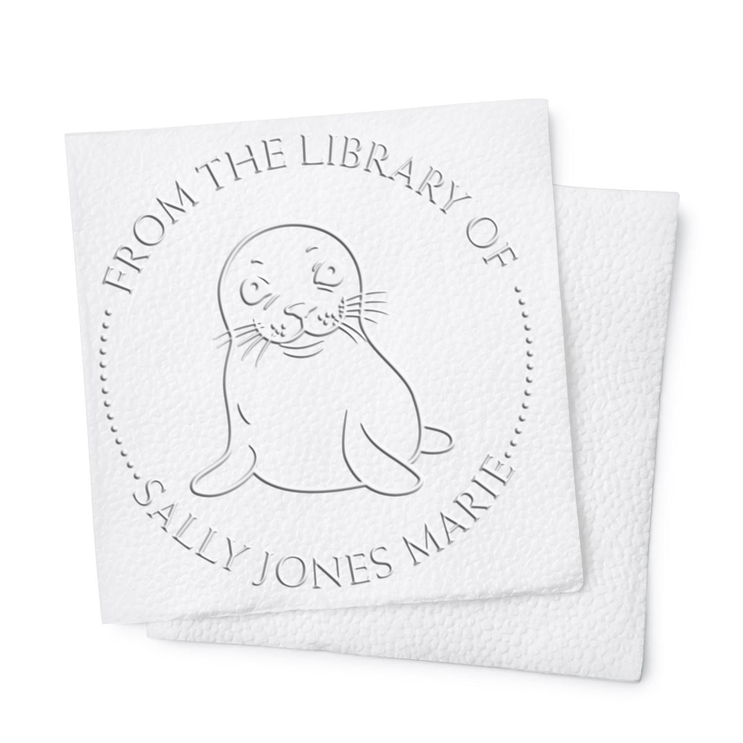 Soft Smiling Seal Custom This Book Belongs To Embossing Stamp - Engineer Seal Stamps