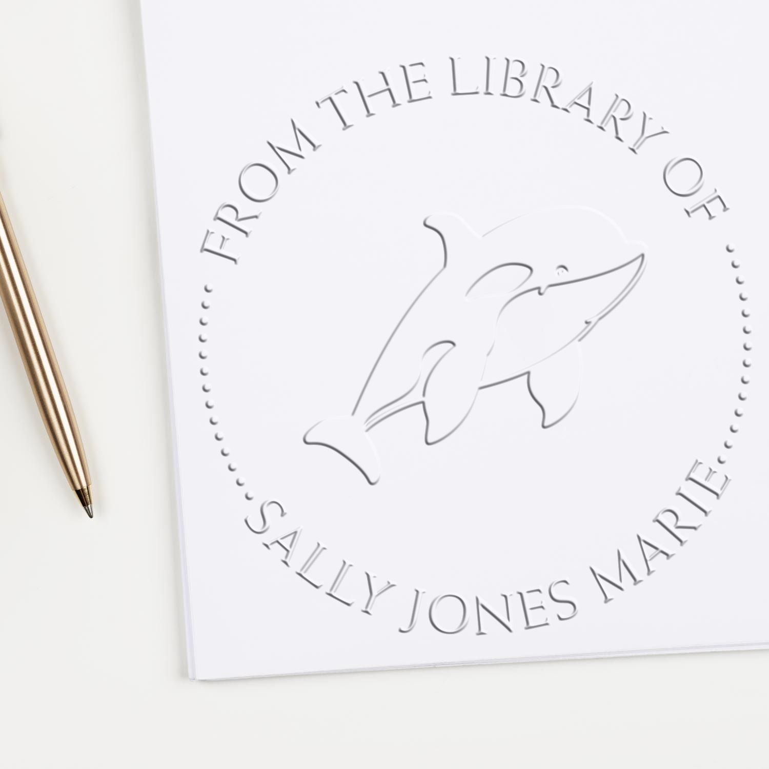 Soft Wild Killer Whale Custom Made Belongs To Embossing Seal - Engineer Seal Stamps