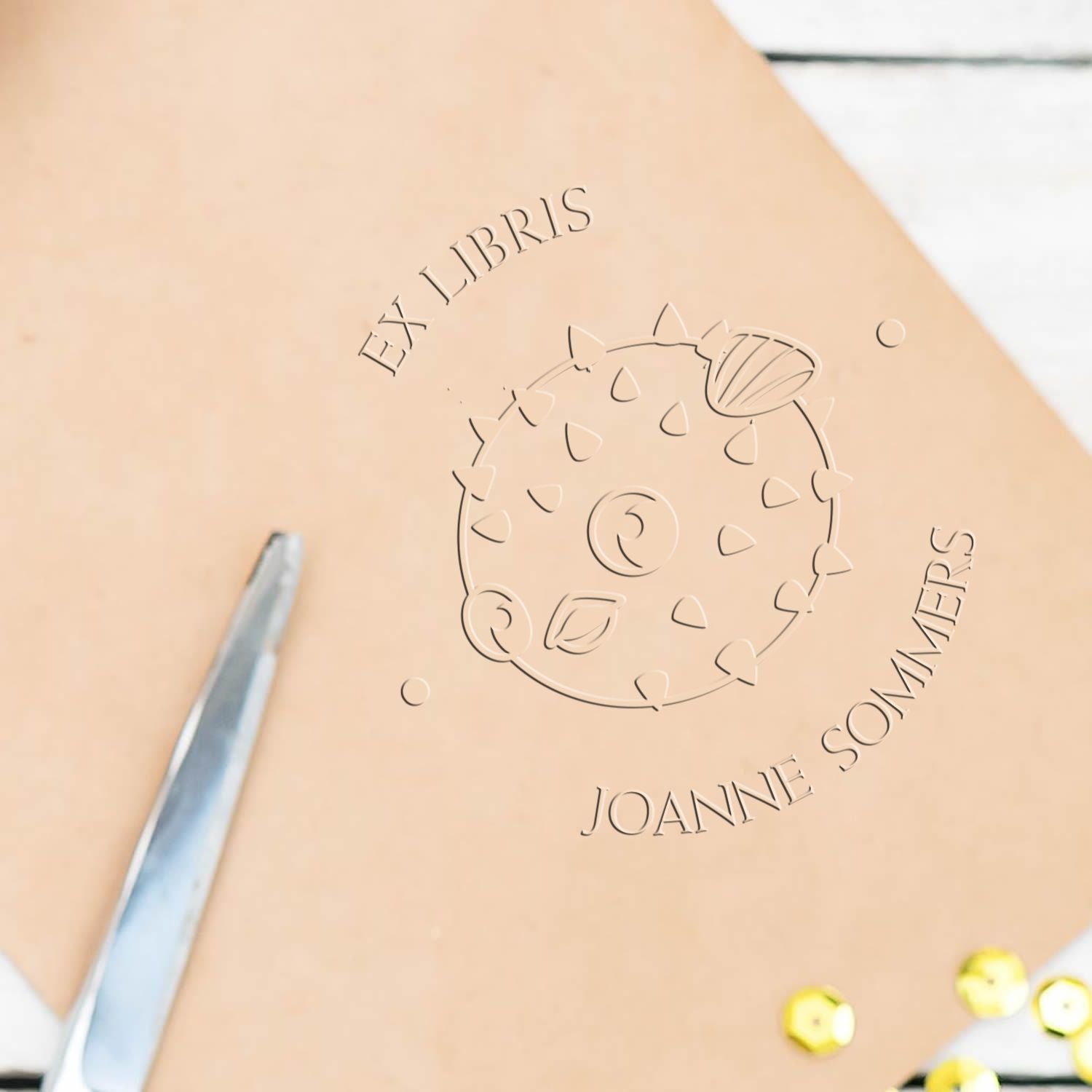 Desk Proper Puffer Custom Made Library Collection Embossed Stamp - Engineer Seal Stamps