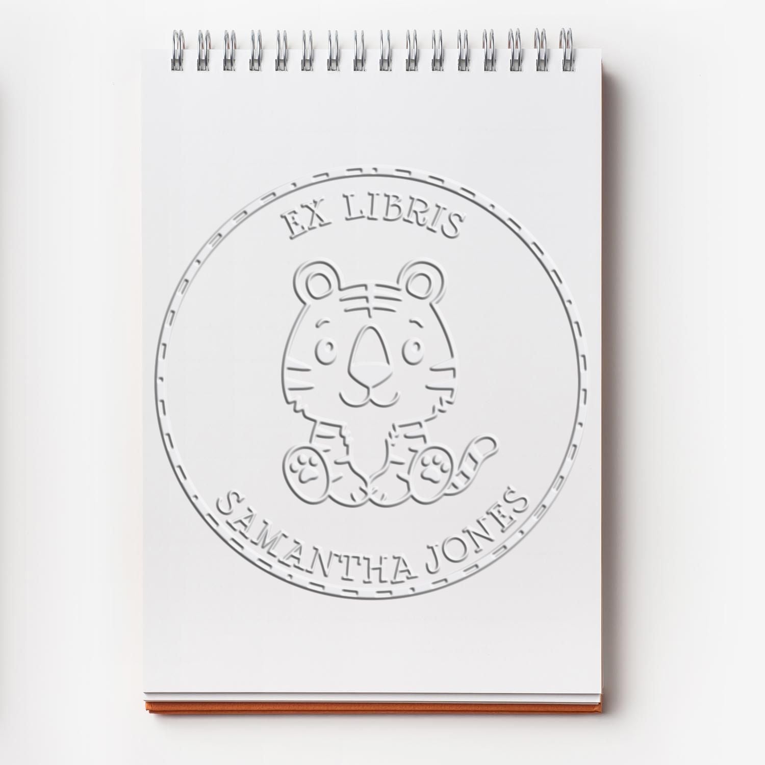 Hybrid Baby Tiger Custom Made Book Name Embossing Stamp - Engineer Seal Stamps