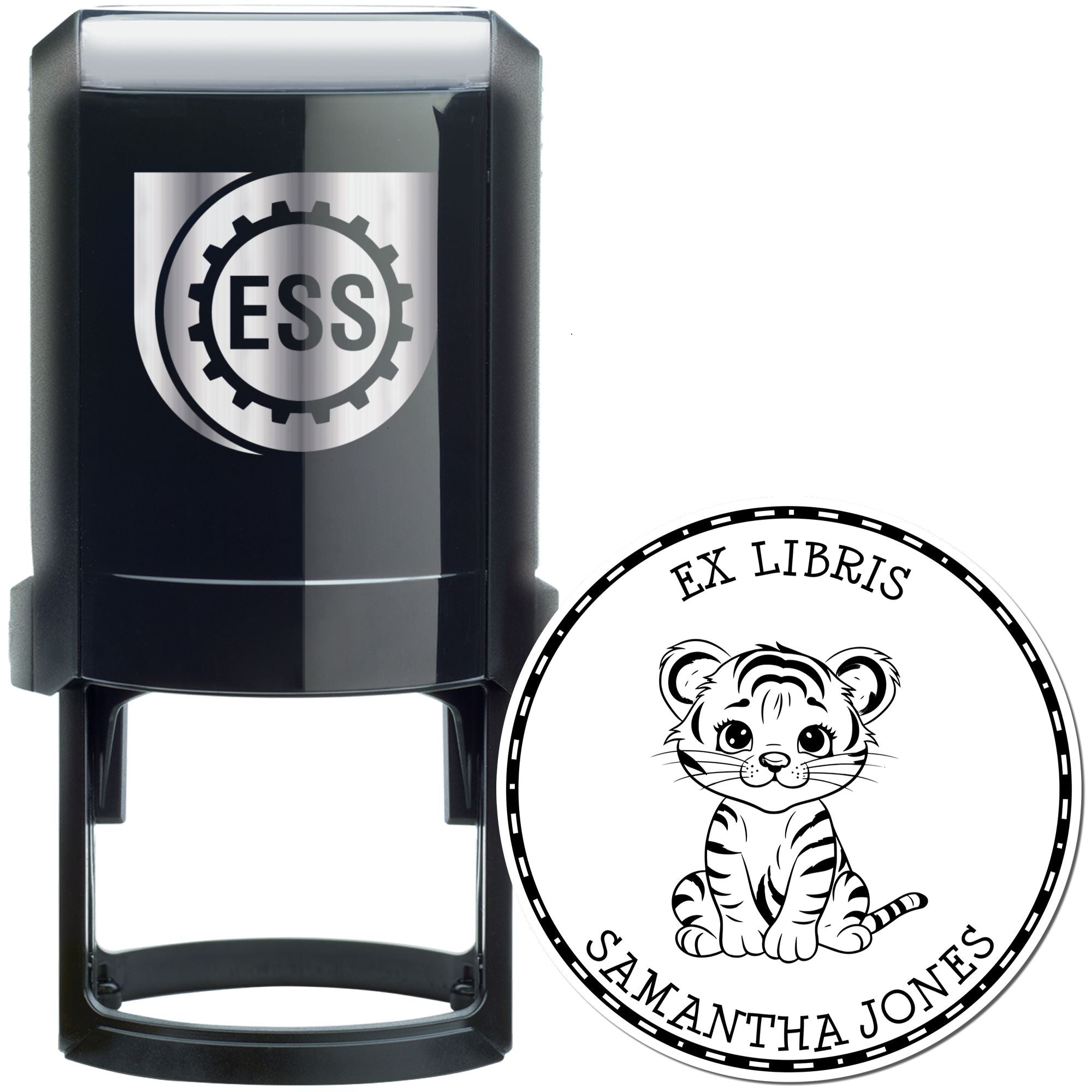 Self-Inking Baby Tigress Personalized Name Stamp - Engineer Seal Stamps