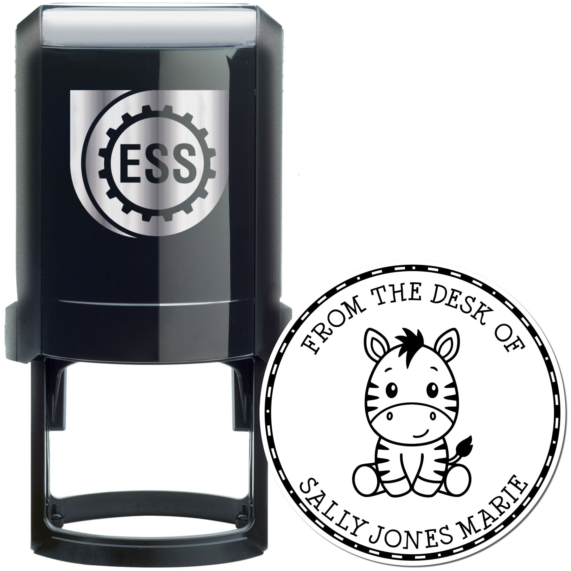Self-Inking Baby Zebra Personalized Ownership Stamp - Engineer Seal Stamps