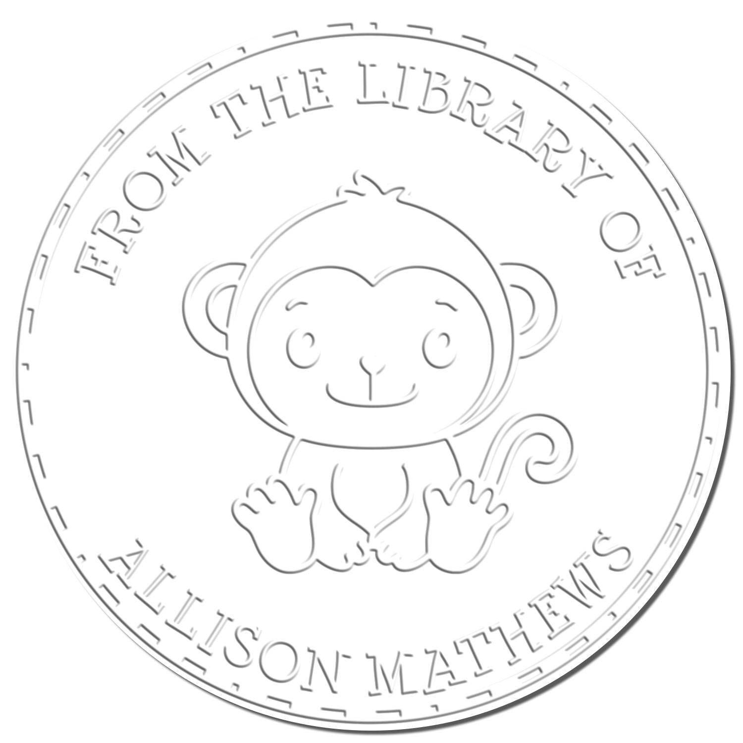 Soft Mini Monkey Custom Made Belongs To Embosser - Engineer Seal Stamps