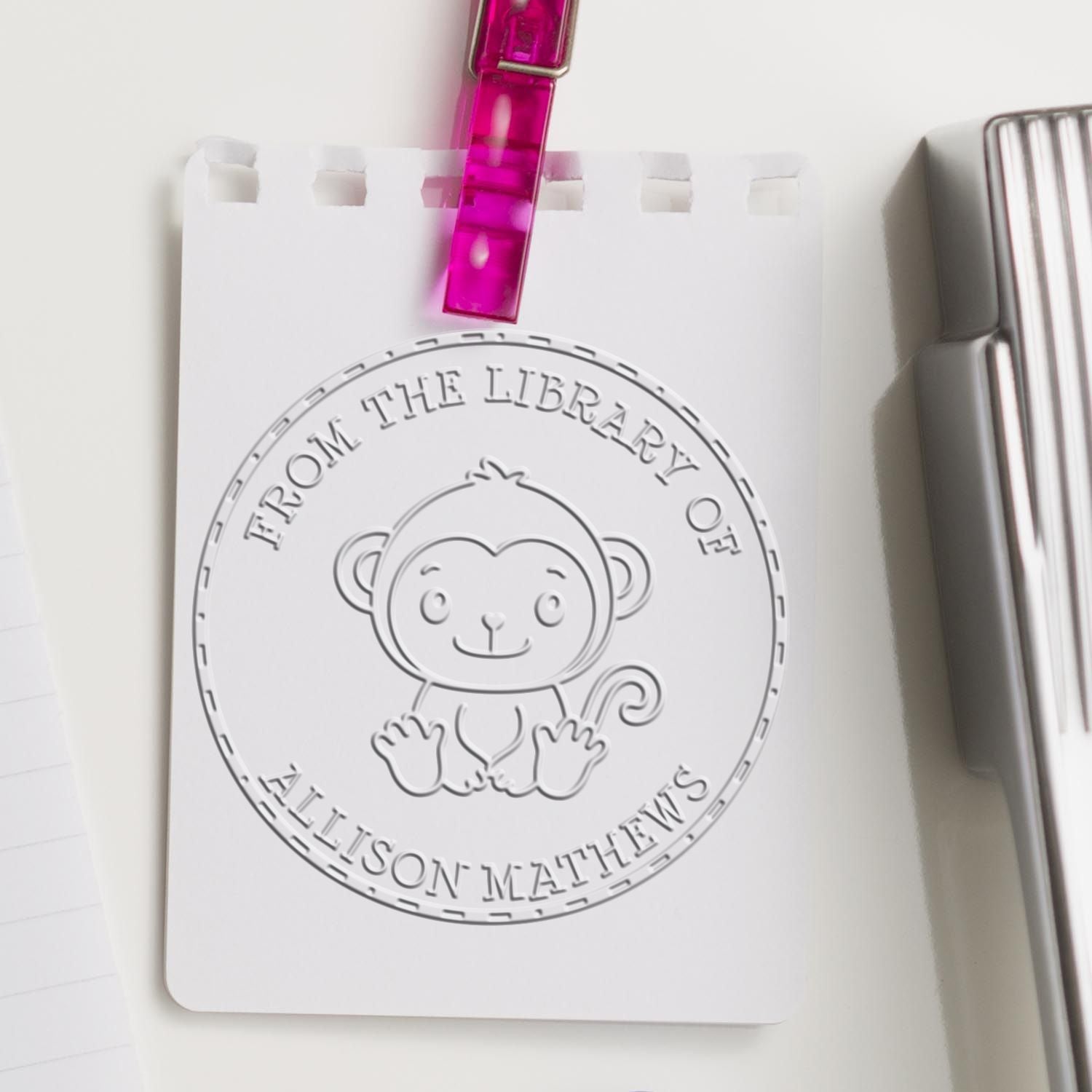Soft Mini Monkey Custom Made Belongs To Embosser - Engineer Seal Stamps