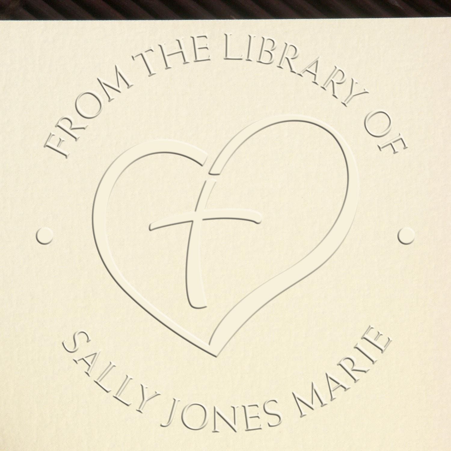 Soft Love the Cross Name And Address Seal Stamp