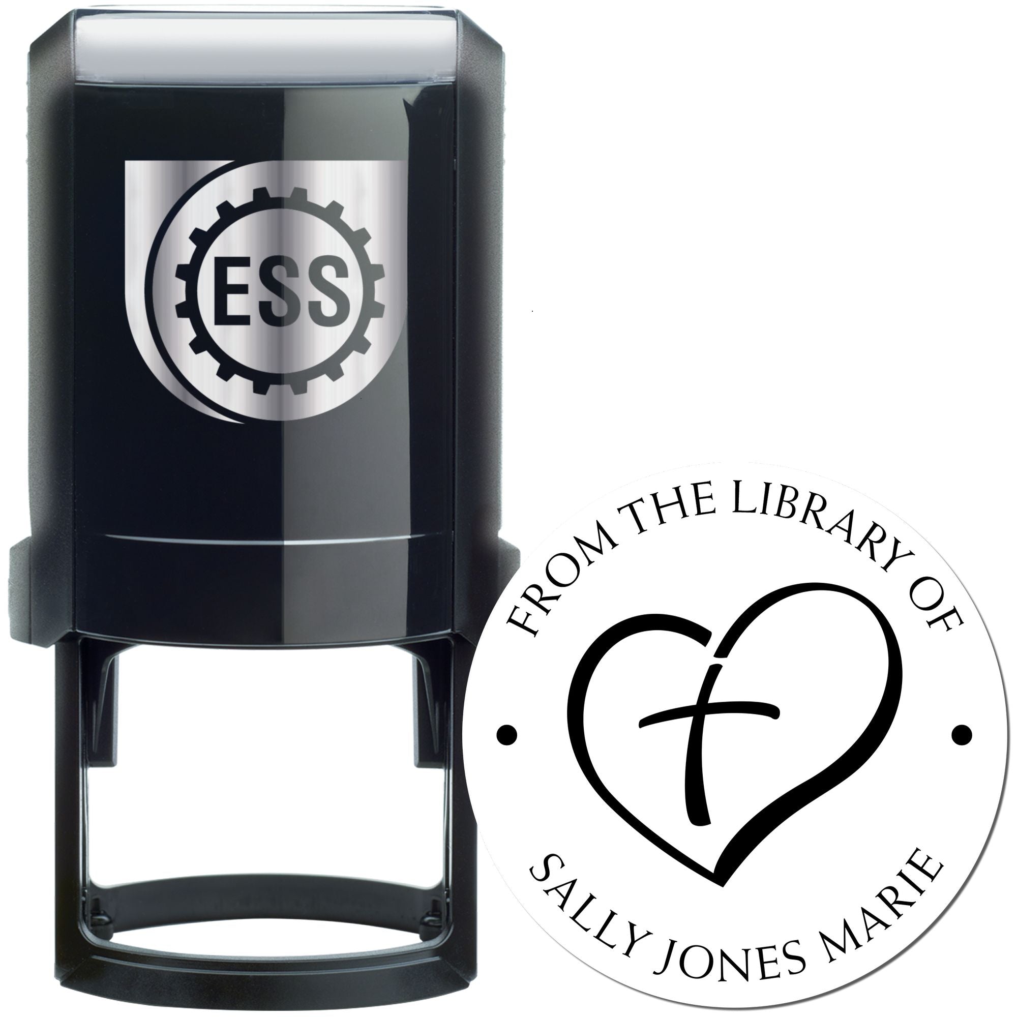 Self-Inking Love the Cross Return Address Stamp - Engineer Seal Stamps