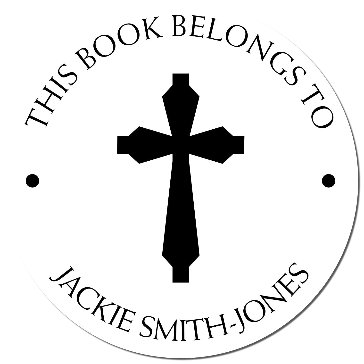 PSI Pre-Inked Regal Cross Custom Return Address Stamp - Engineer Seal Stamps