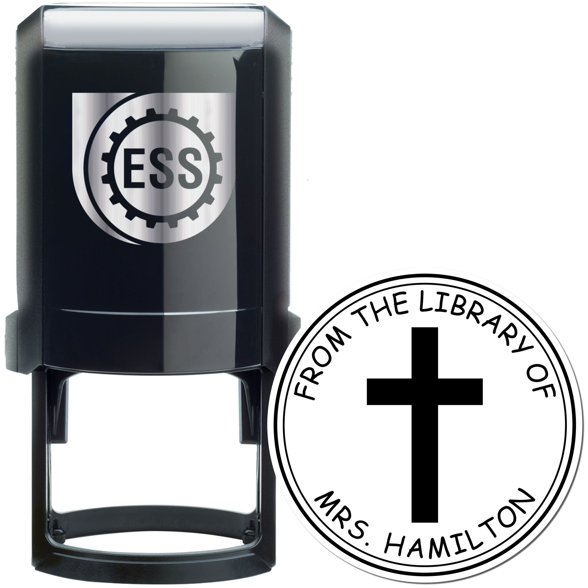 Self-Inking Holy Cross Custom Address Stamp - Engineer Seal Stamps
