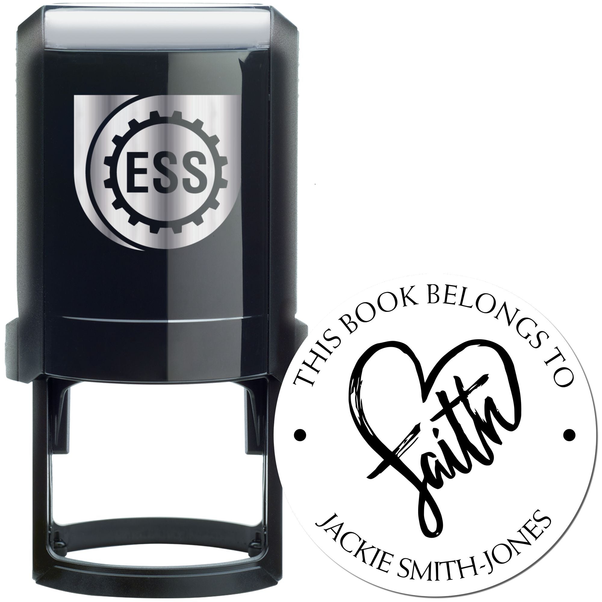 Self-Inking Love and Faith Custom Envelope Stamp - Engineer Seal Stamps