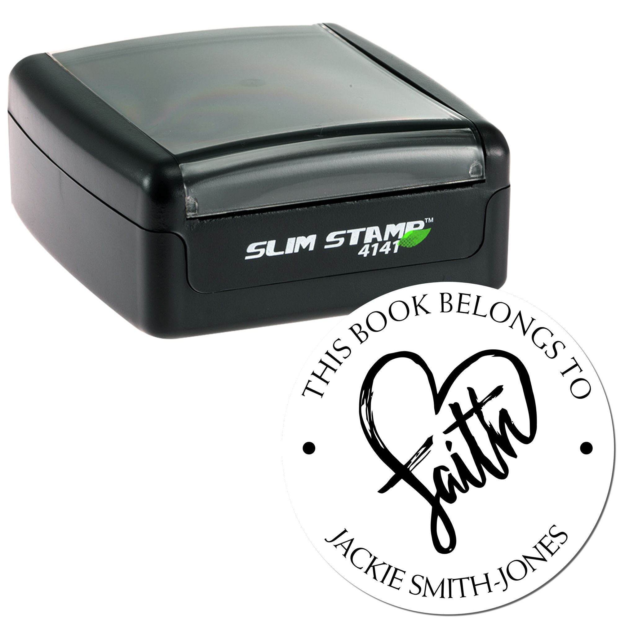 Portable Pre-Inked Love and Faith Customized Return Address Stamp - Engineer Seal Stamps