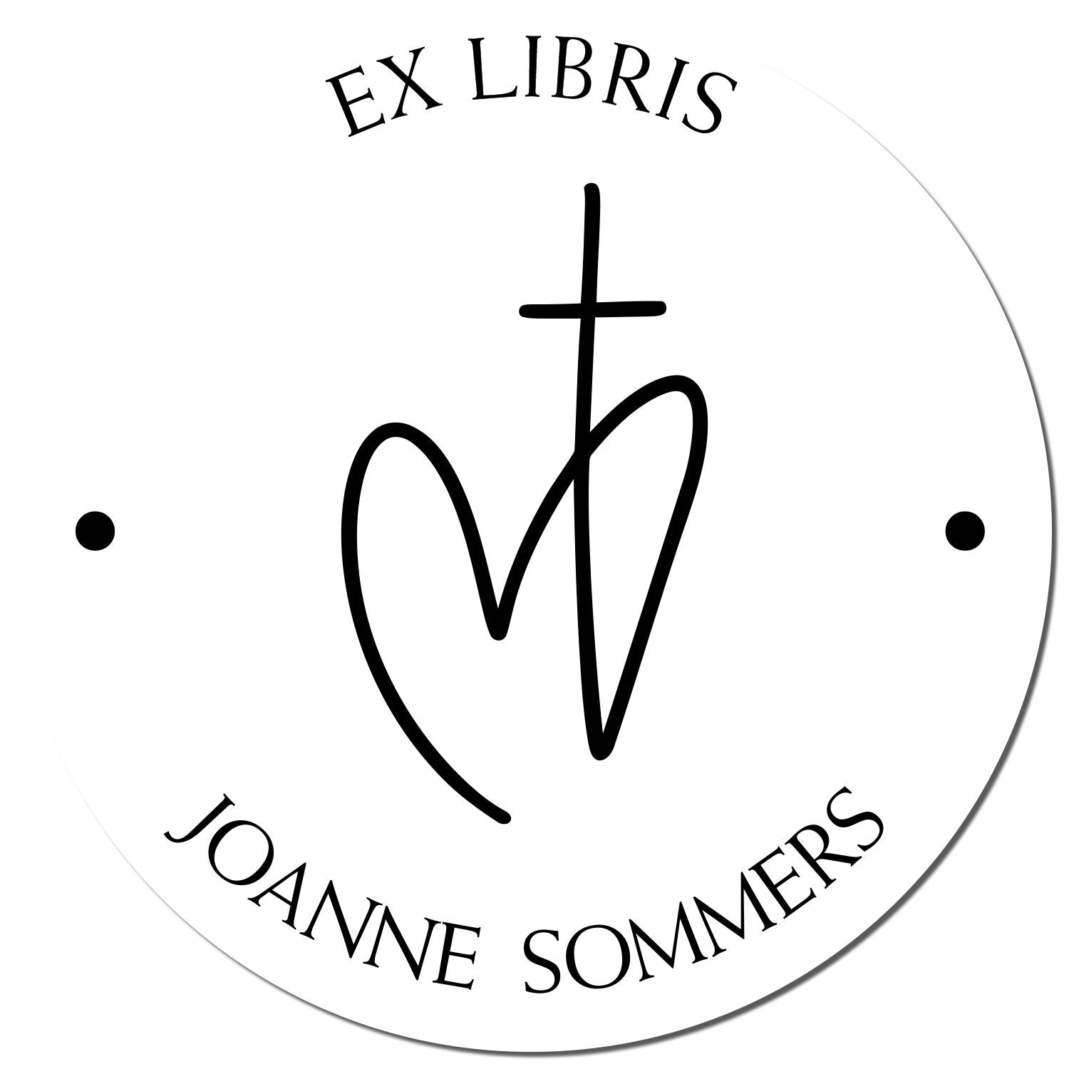 Self-Inking Transcendent Cross Custom Name And Address Stamp - Engineer Seal Stamps