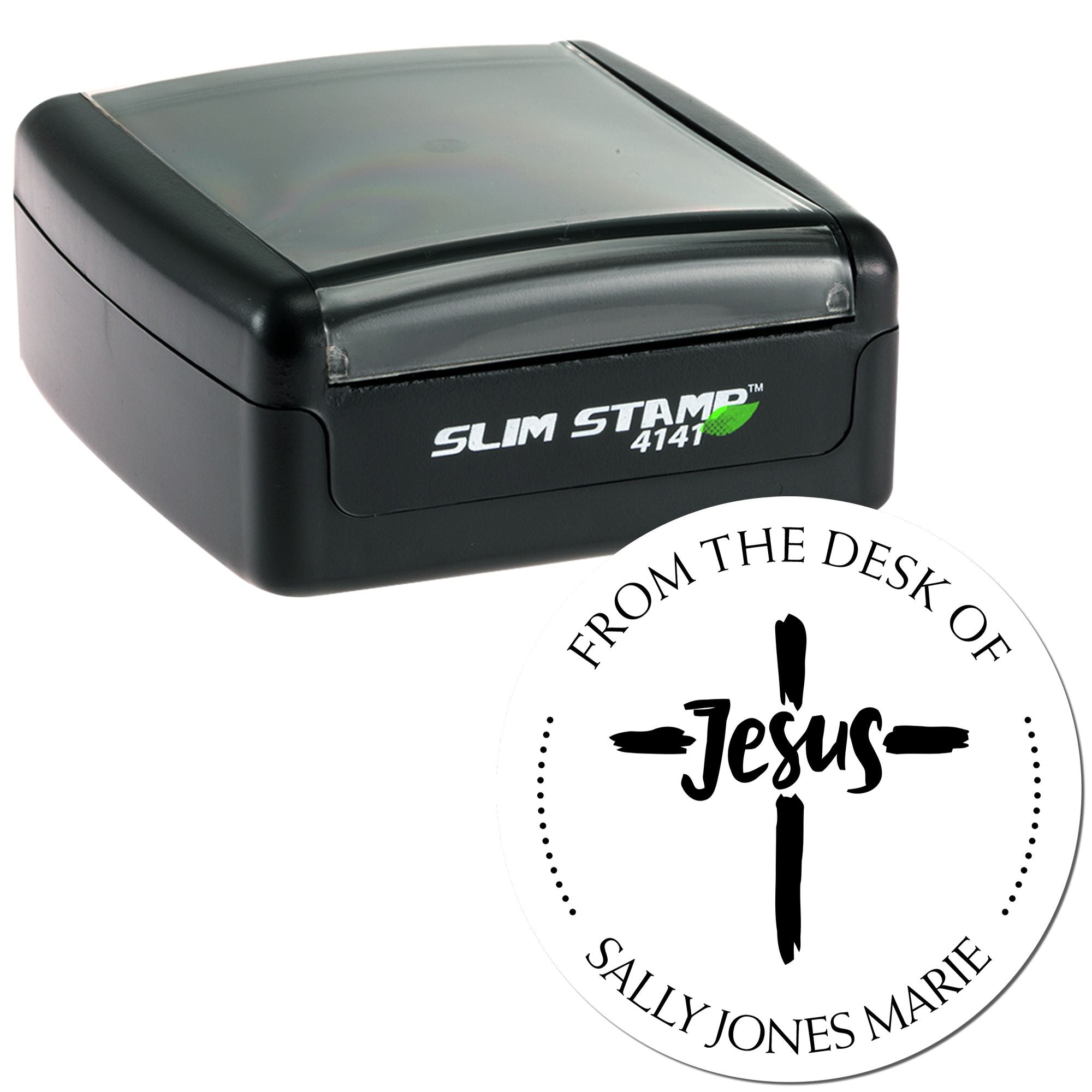 Portable Pre-Inked Eloquent Cross Address Stamp - Engineer Seal Stamps