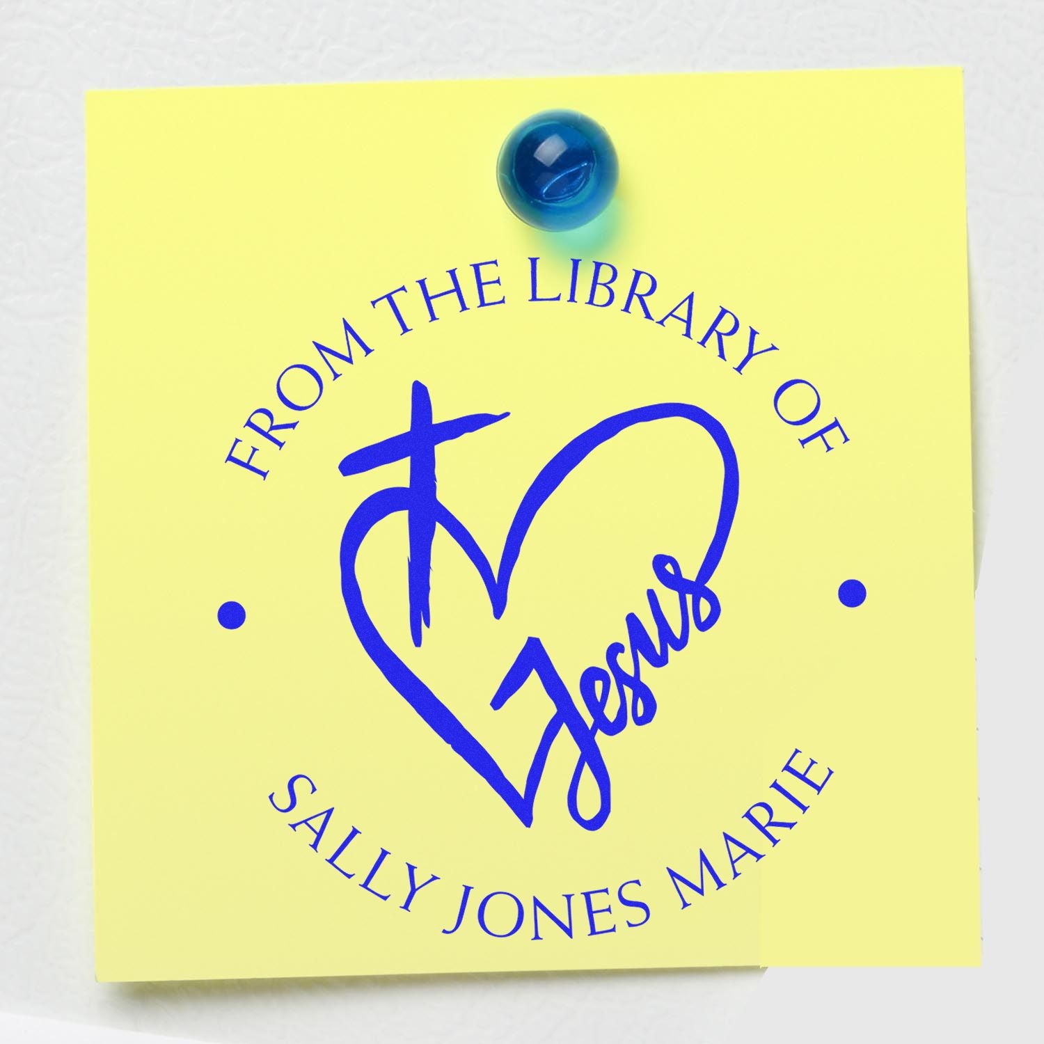 Wood Handle Solemn Cross Home Stamp - Engineer Seal Stamps