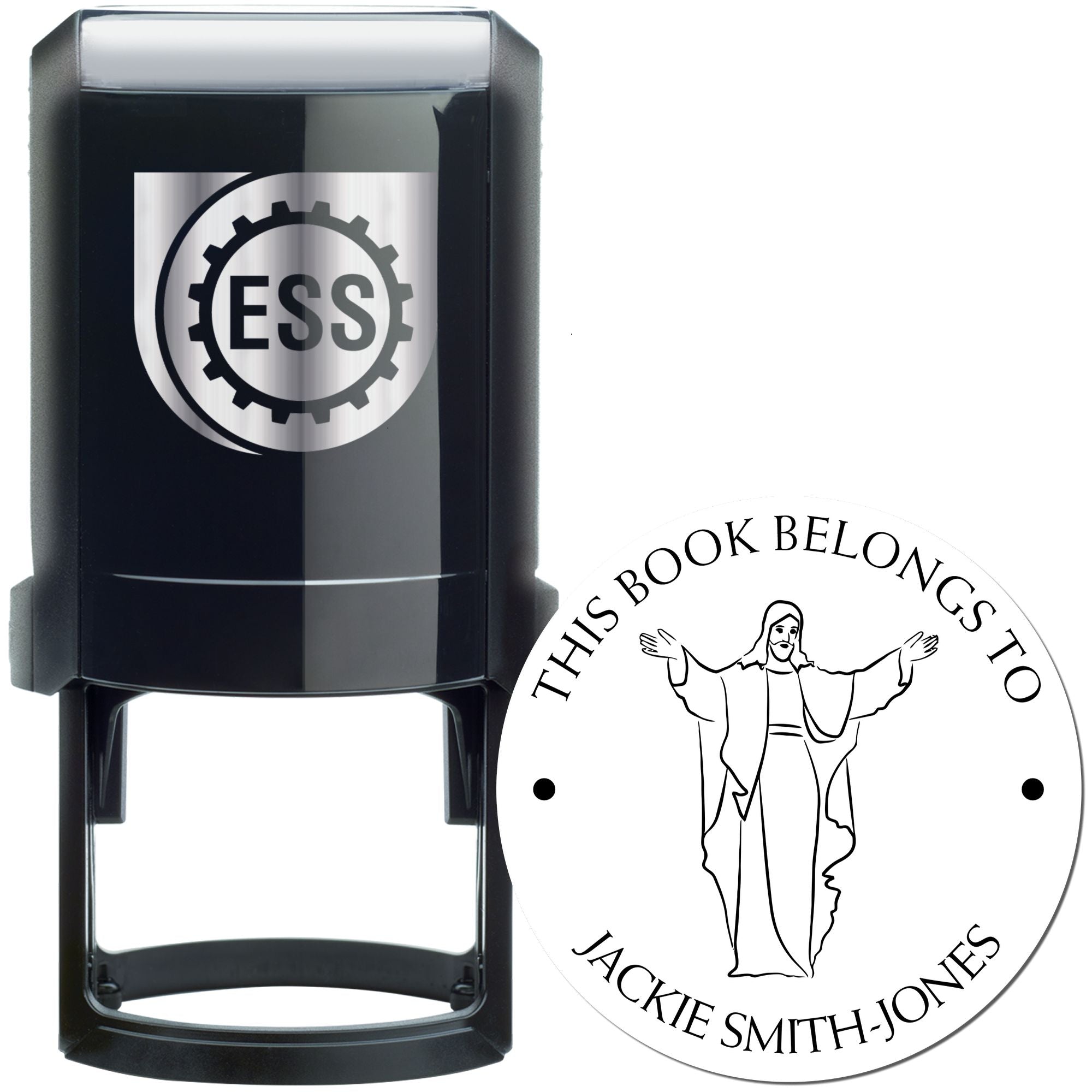 Self-Inking Welcoming Jesus Custom Made Address Stamp - Engineer Seal Stamps