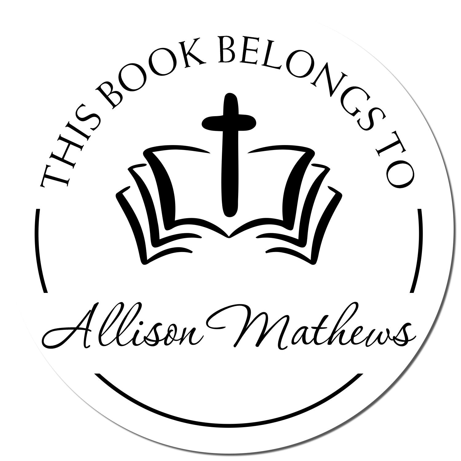 PSI Pre-Inked Respected Cross Customized Address Stamp - Engineer Seal Stamps