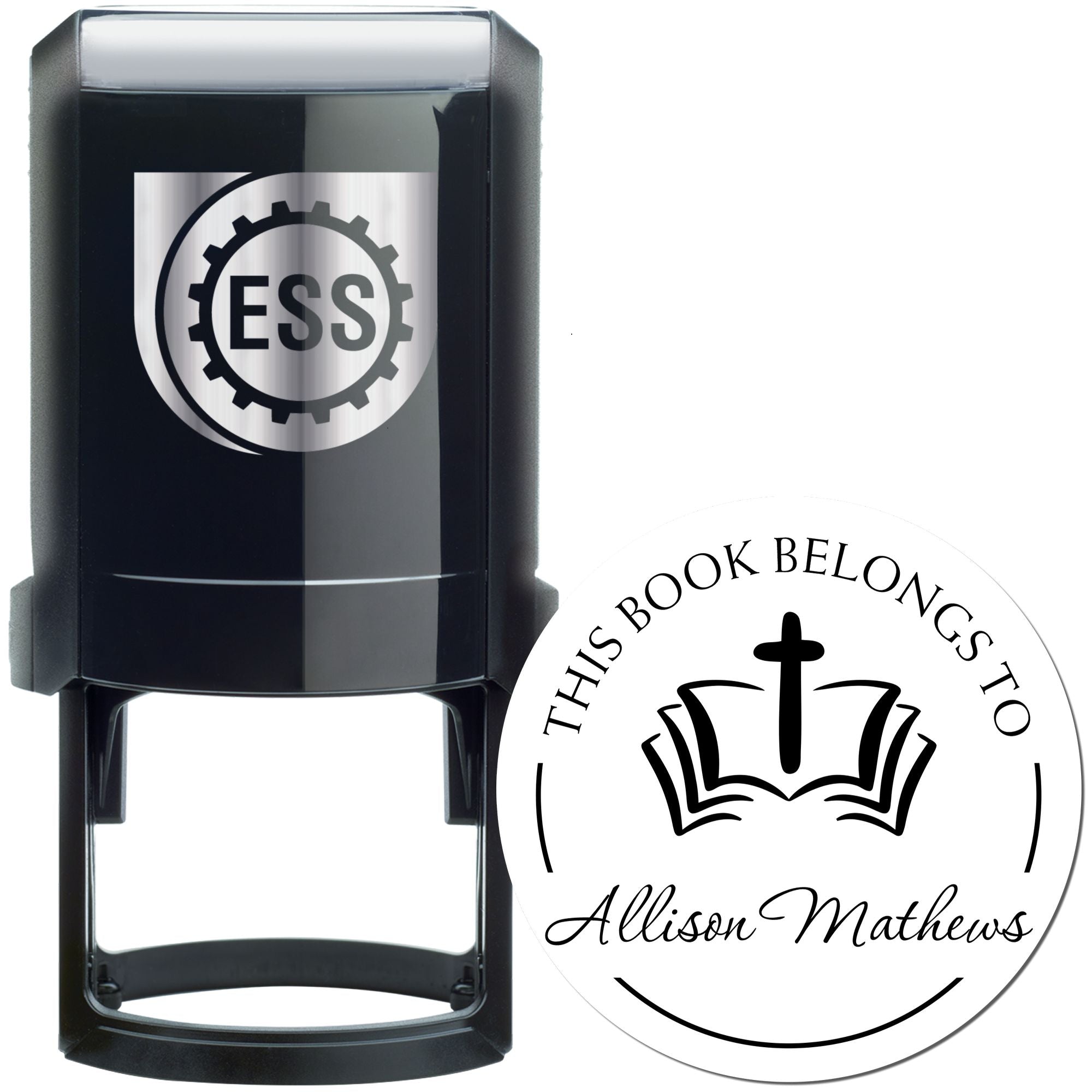 Self-Inking Respected Cross Custom Made Envelope Stamp - Engineer Seal Stamps