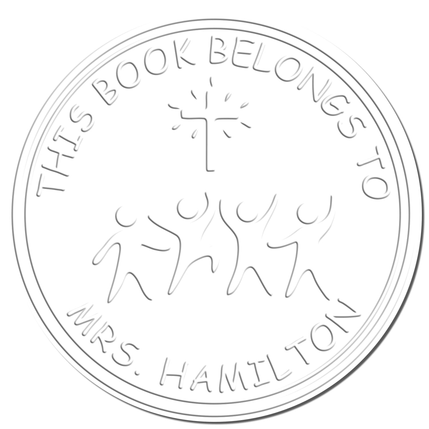 Desk Inspiring Cross Personalized Return Address Embossing Seal - Engineer Seal Stamps