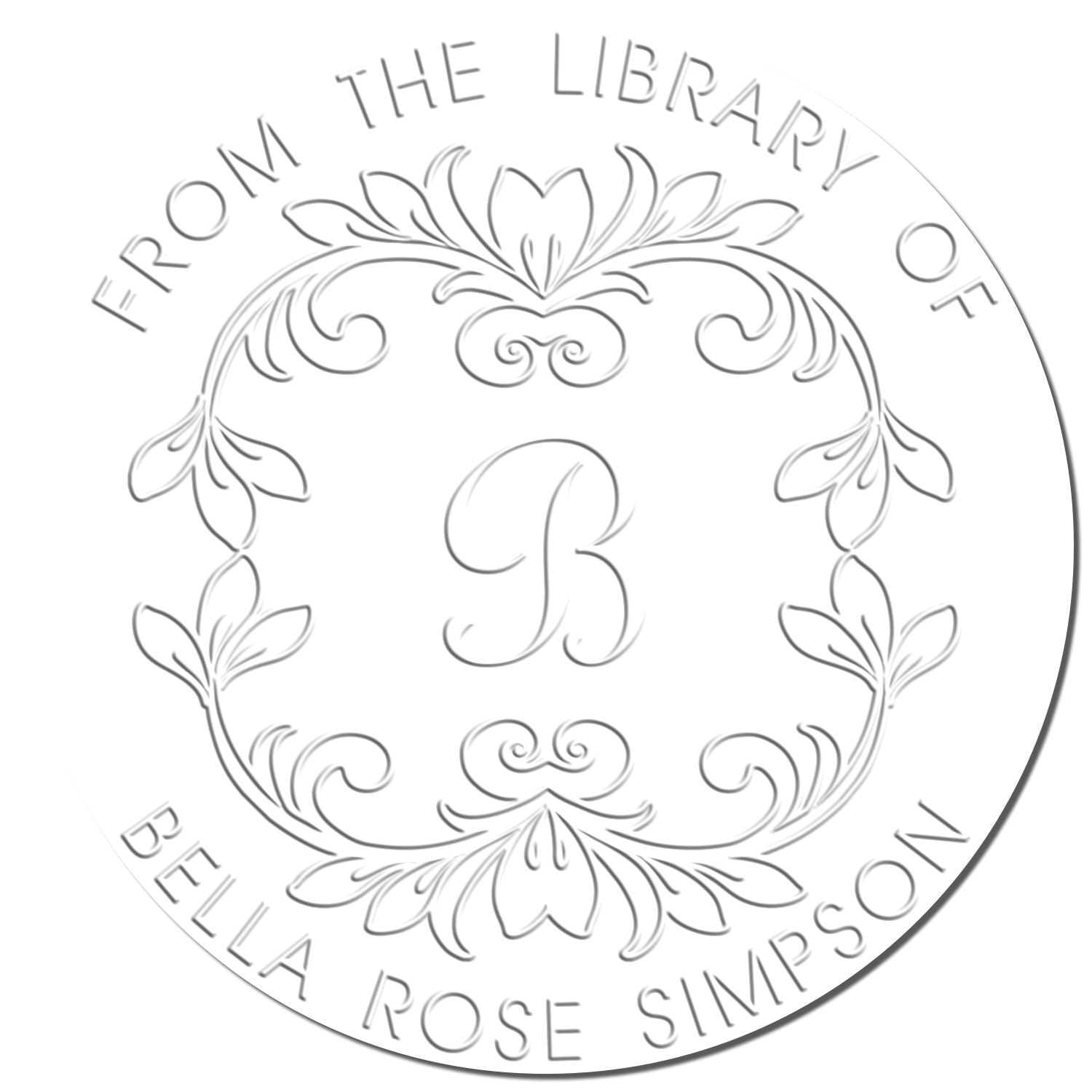 Soft Beautiful Script Personalized Book Lover Seal Press - Engineer Seal Stamps