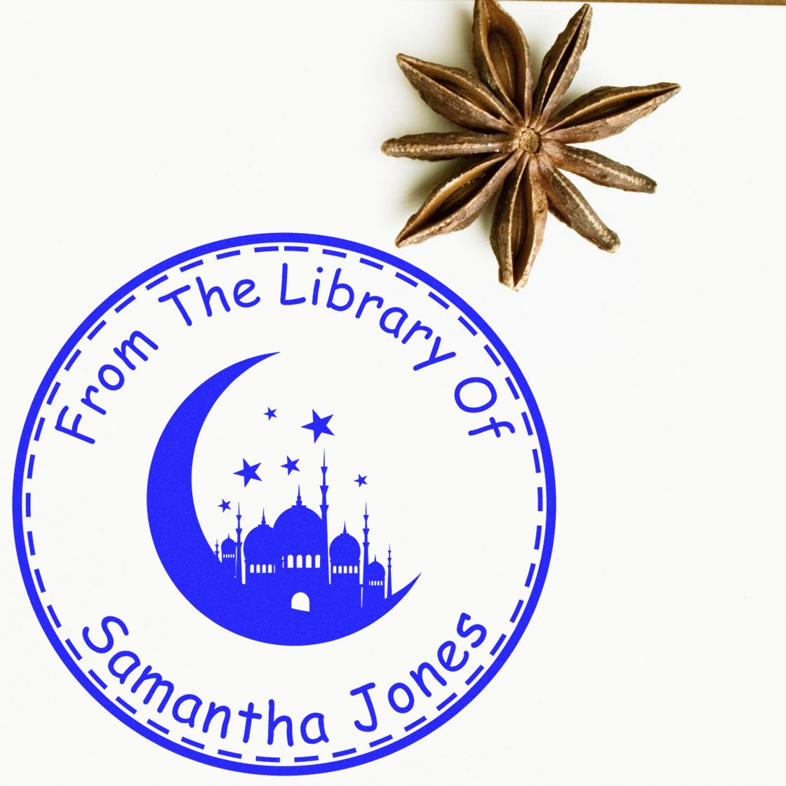 Portable Pre-Inked Sacred Crescent Envelope Stamp - Engineer Seal Stamps