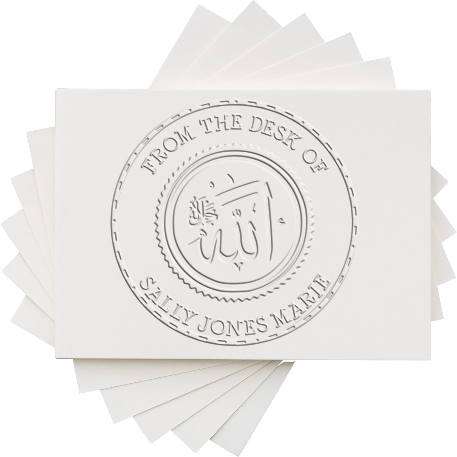 Soft Solemn Allah Personalized Home Address Embossing Stamp - Engineer Seal Stamps
