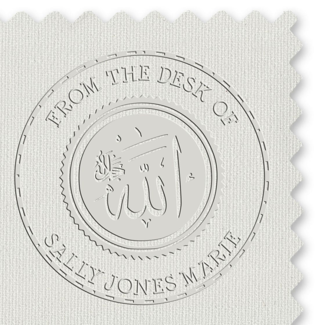 Hybrid Solemn Allah Customized Return Address Paper Embosser - Engineer Seal Stamps