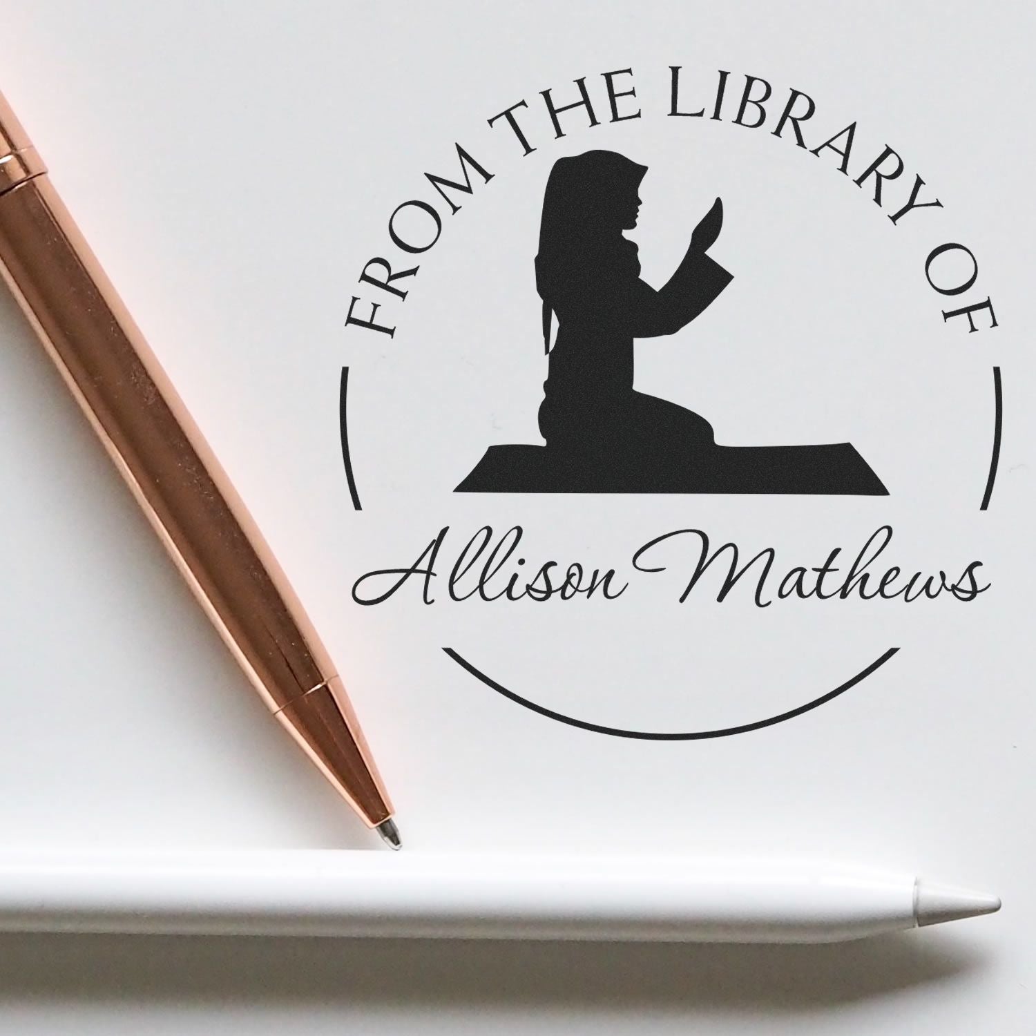 Self-Inking Prayer Profile Custom Made Return Address Stamp - Engineer Seal Stamps