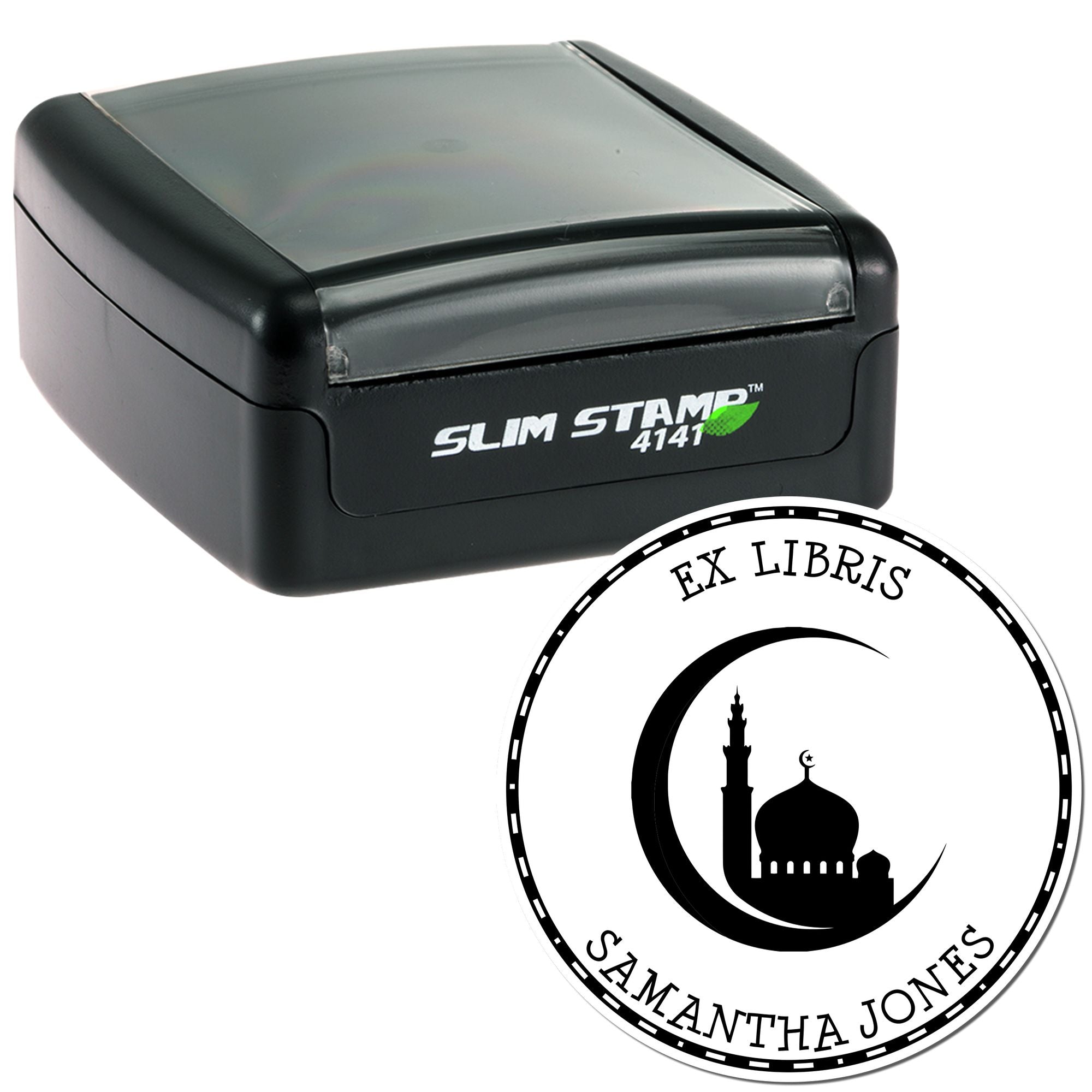 Portable Pre-Inked Holy Crescent Star Custom Home Stamp - Engineer Seal Stamps