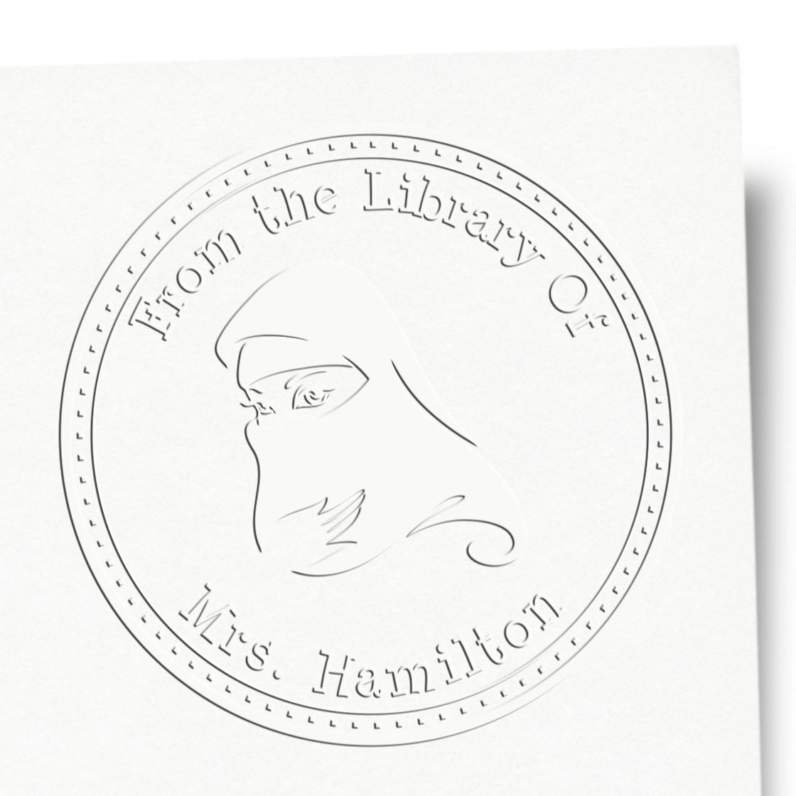 Soft Spiritual Veil Customized Address Embossing Seal - Engineer Seal Stamps