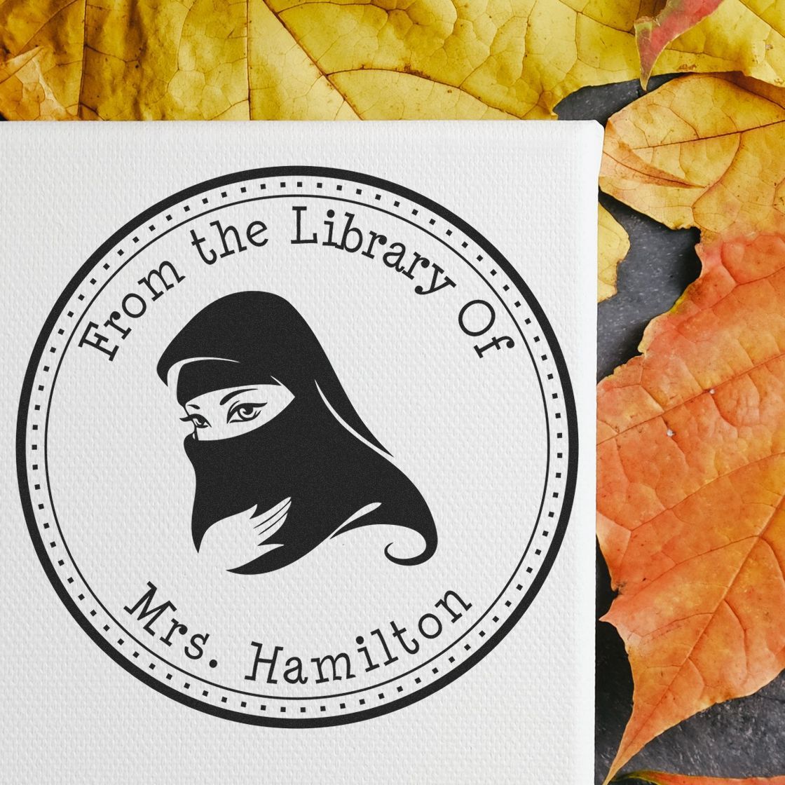 Self-Inking Spiritual Veil Personalized Address Stamp - Engineer Seal Stamps