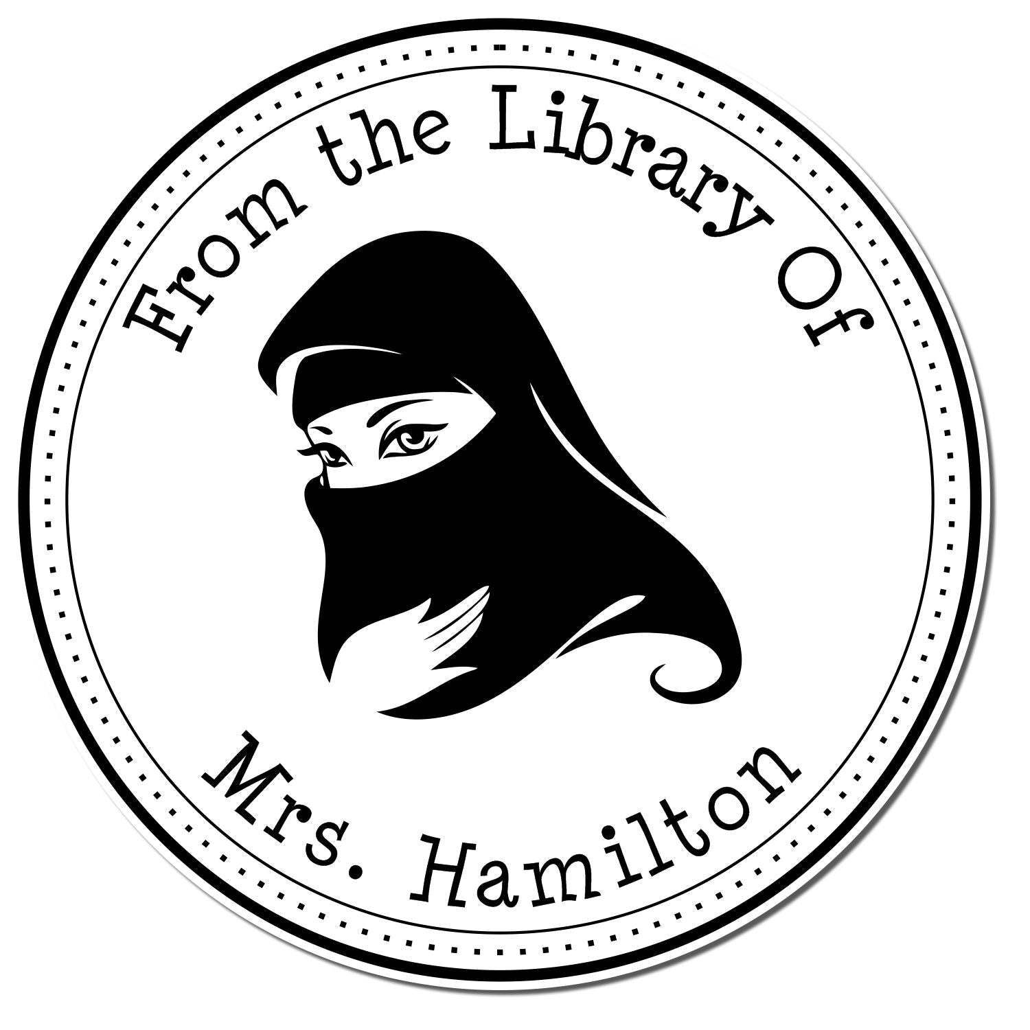 Self-Inking Spiritual Veil Personalized Address Stamp - Engineer Seal Stamps