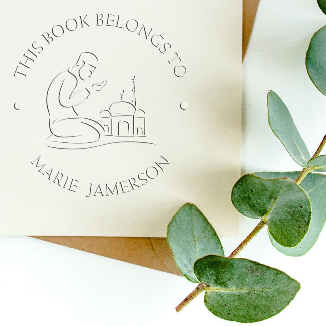 Soft Praying Man Customized Address Embossing Stamp - Engineer Seal Stamps