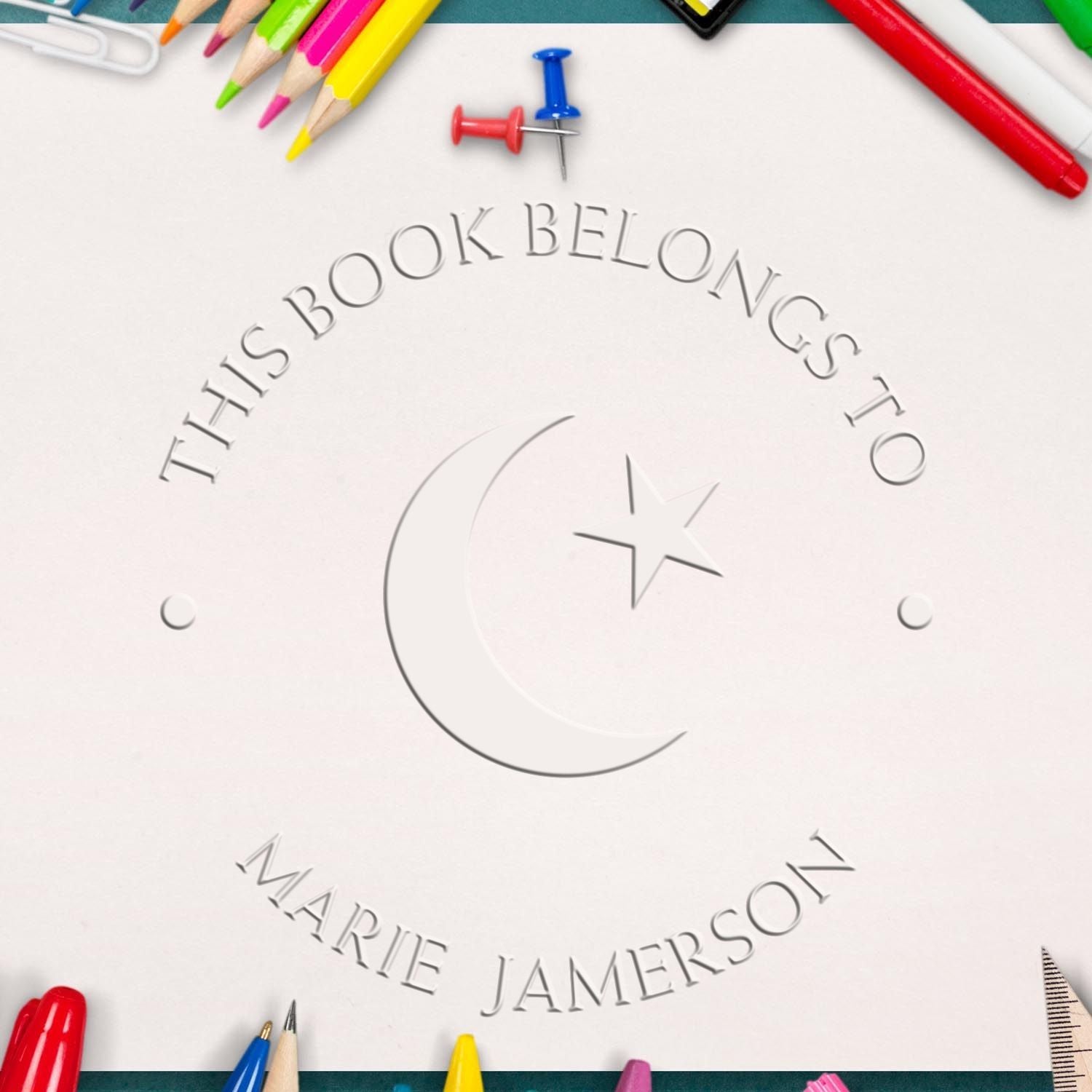 Hybrid Inspiring Star Crescent Address Embosser - Engineer Seal Stamps