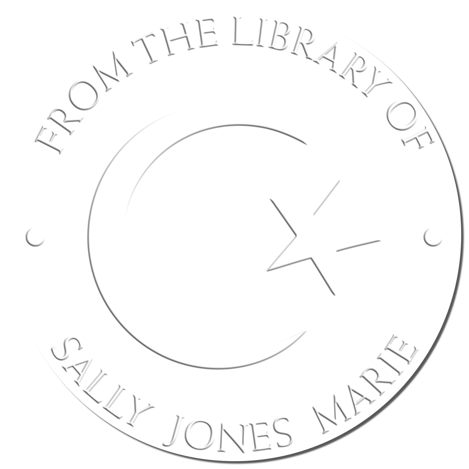 Soft Respected Crescent Customized Home Embossing Seal - Engineer Seal Stamps