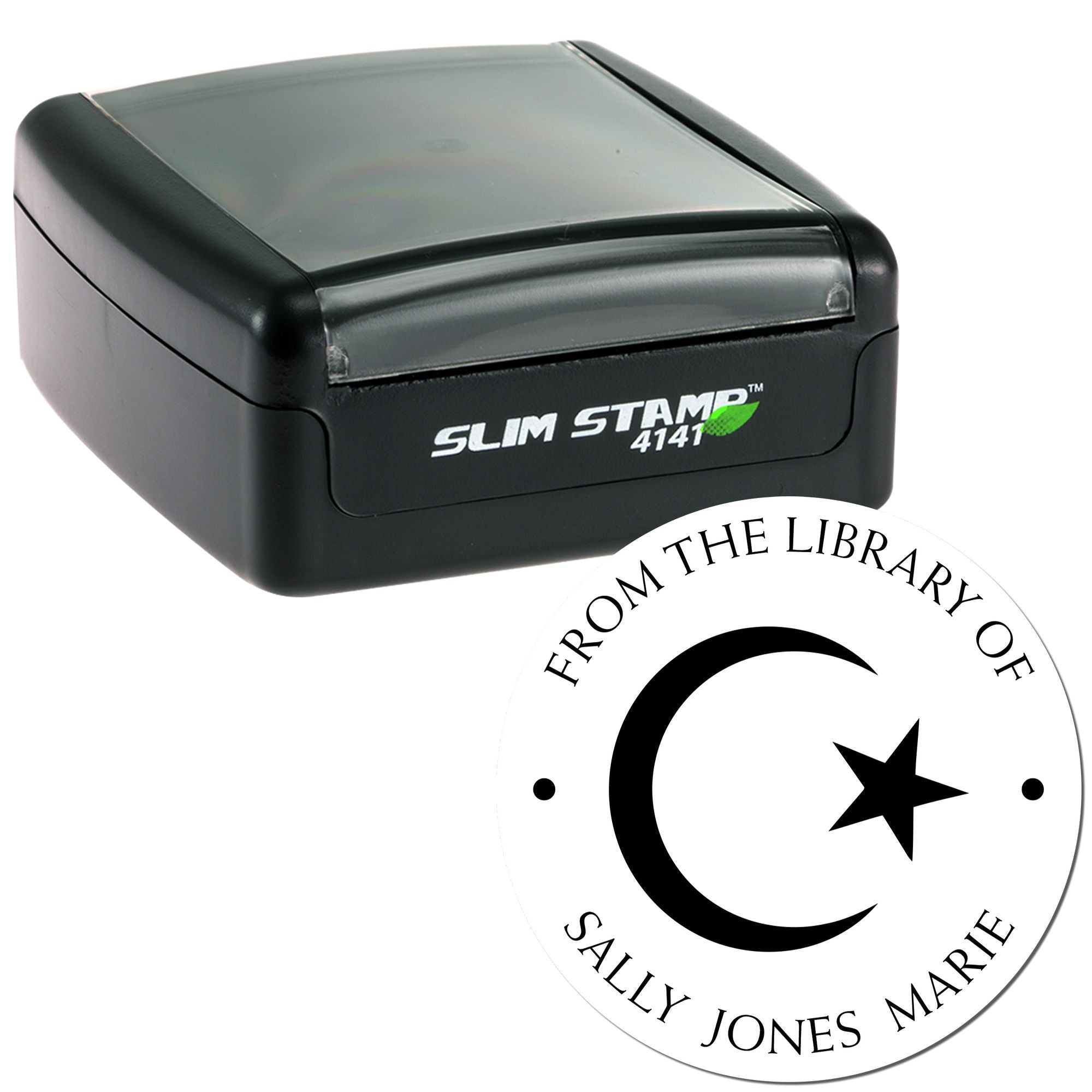 Portable Pre-Inked Respected Crescent Custom Made Envelope Stamp - Engineer Seal Stamps