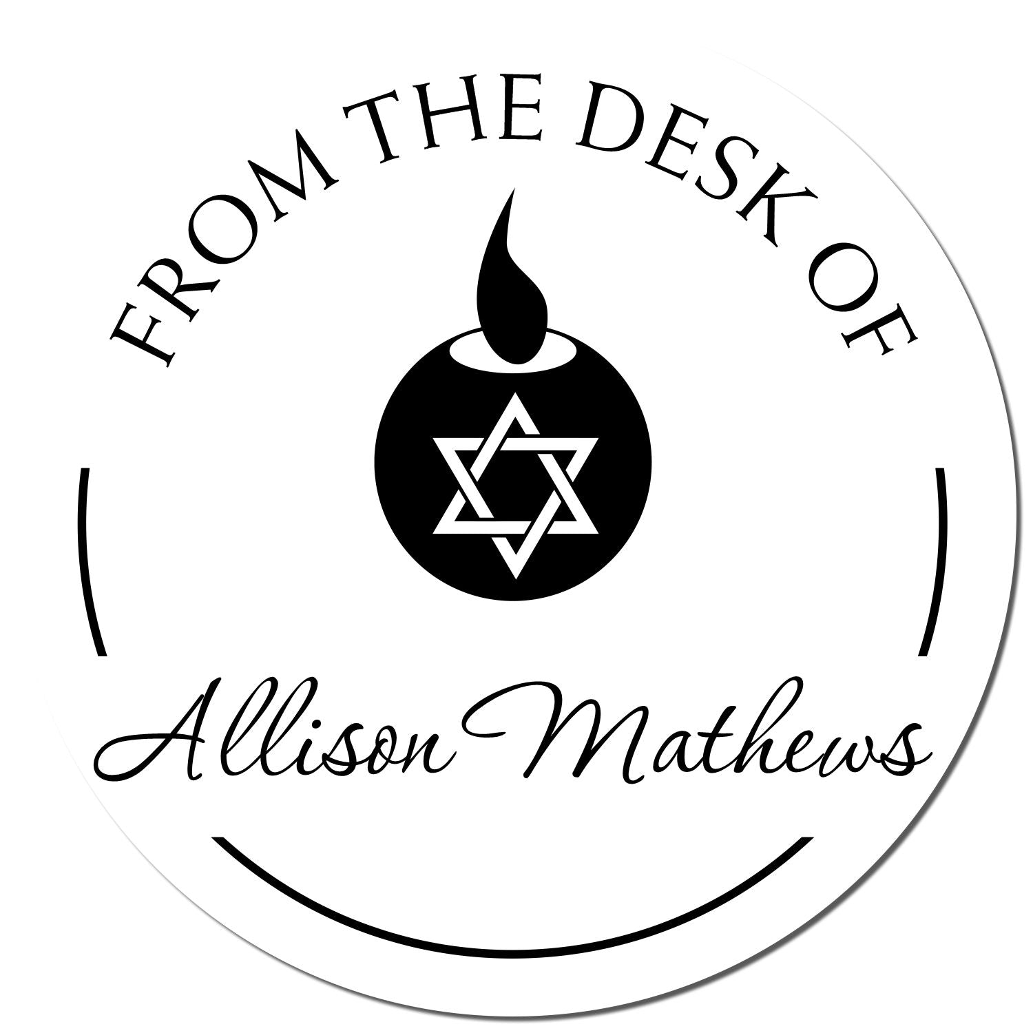 Self-Inking Bright Oil Lamp Custom Made Home Stamp - Engineer Seal Stamps