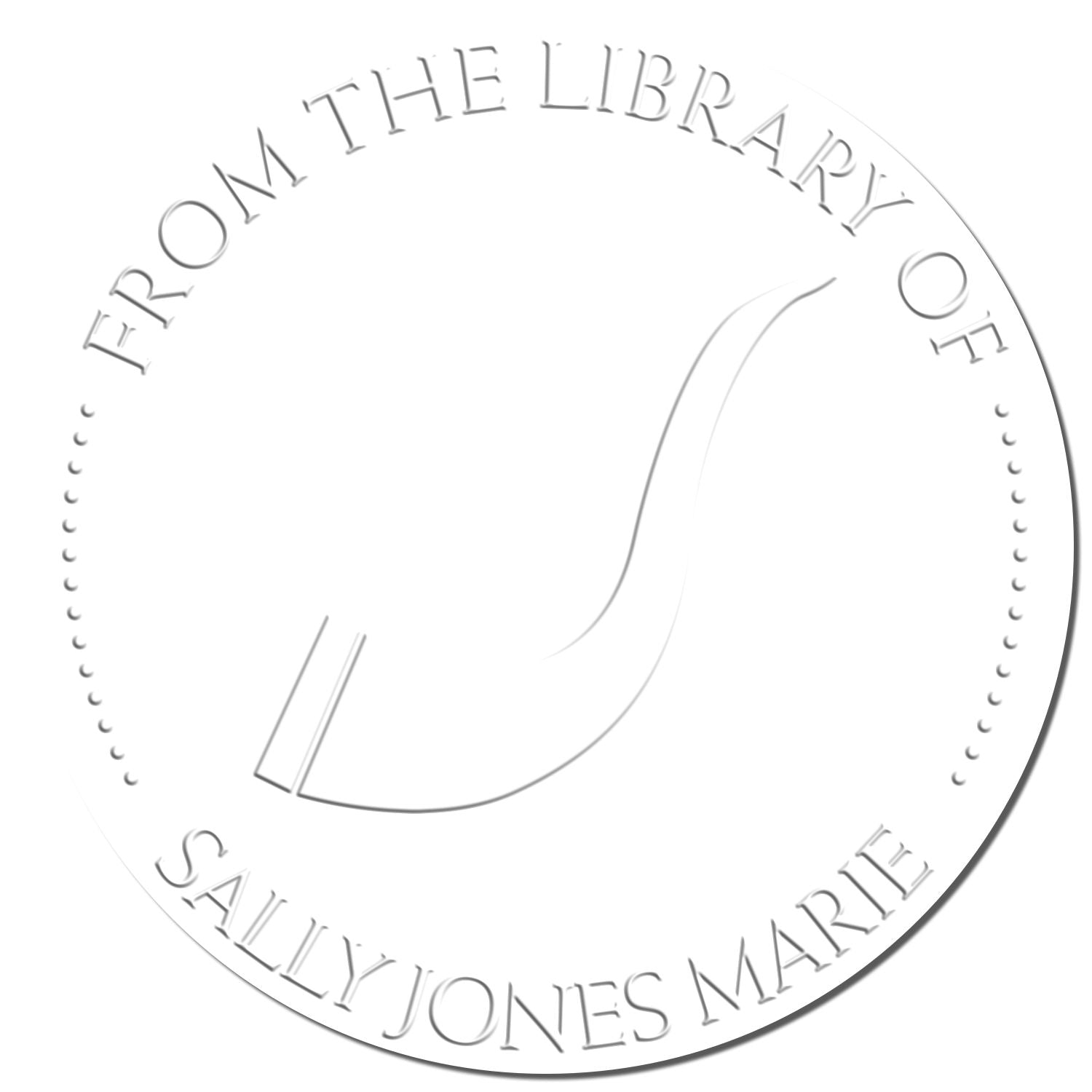 Desk Resounding Shofar Personalized Address Embossing Seal - Engineer Seal Stamps