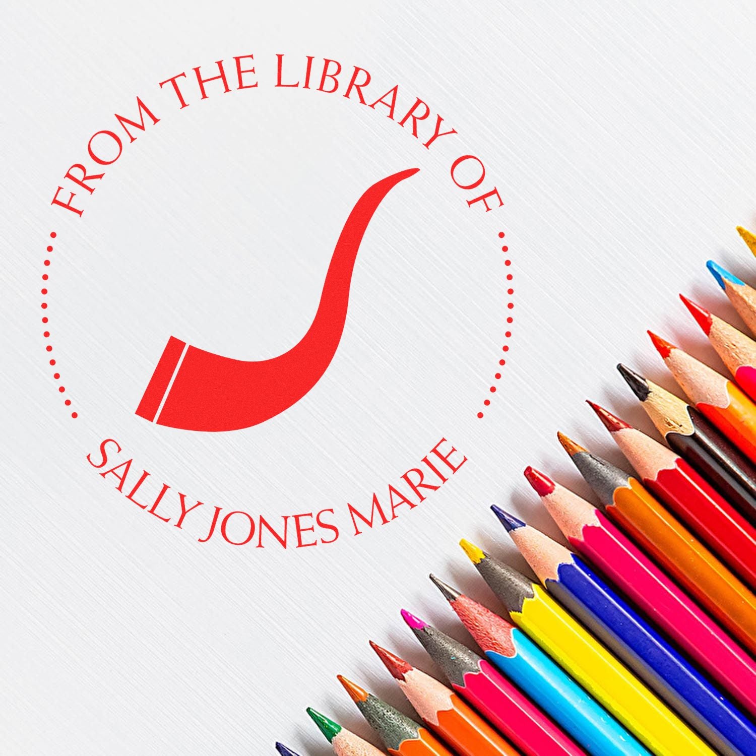 PSI Pre-Inked Resounding Shofar Customized Mailing Stamp - Engineer Seal Stamps