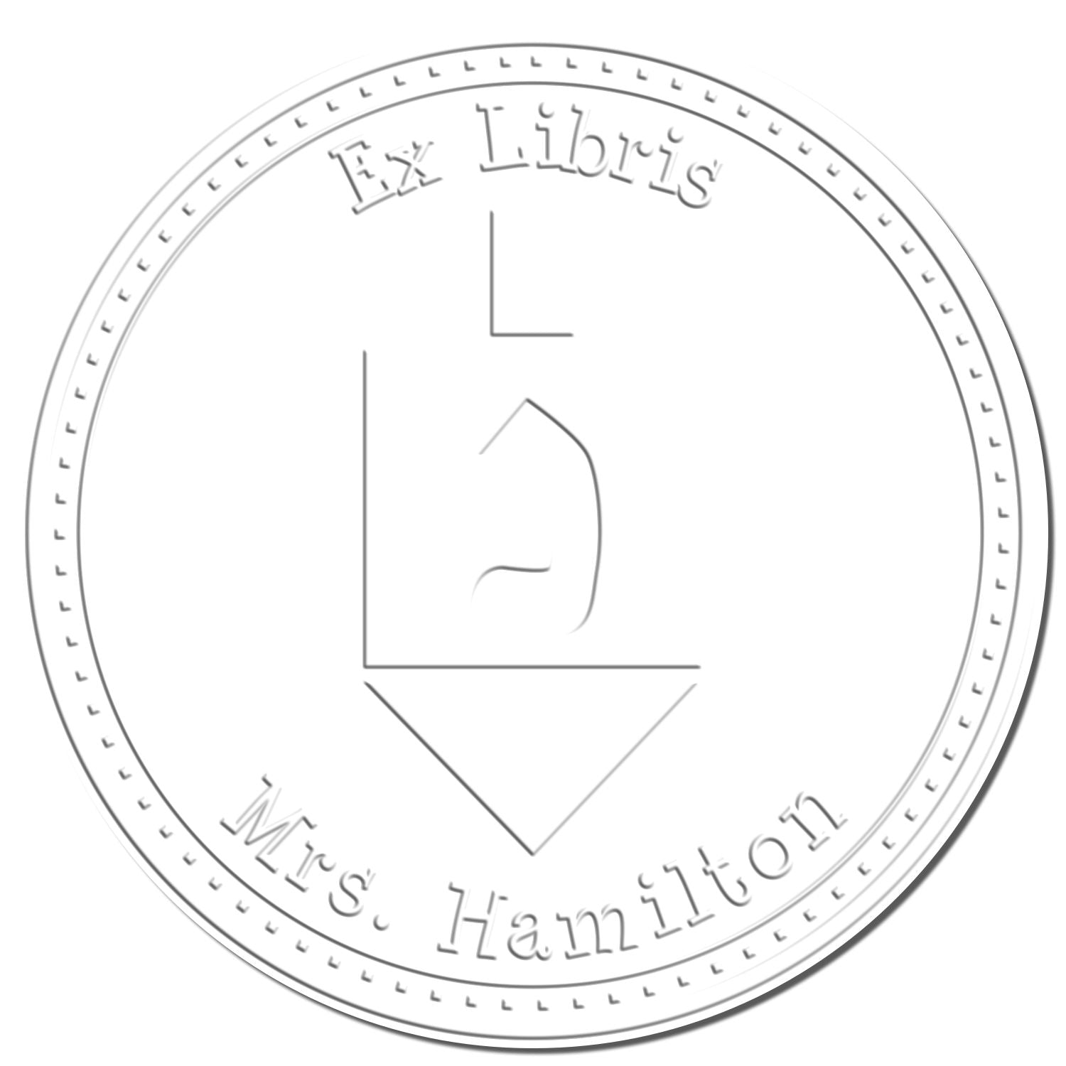 Soft Youthful Dreidel Custom Envelope Embosser - Engineer Seal Stamps