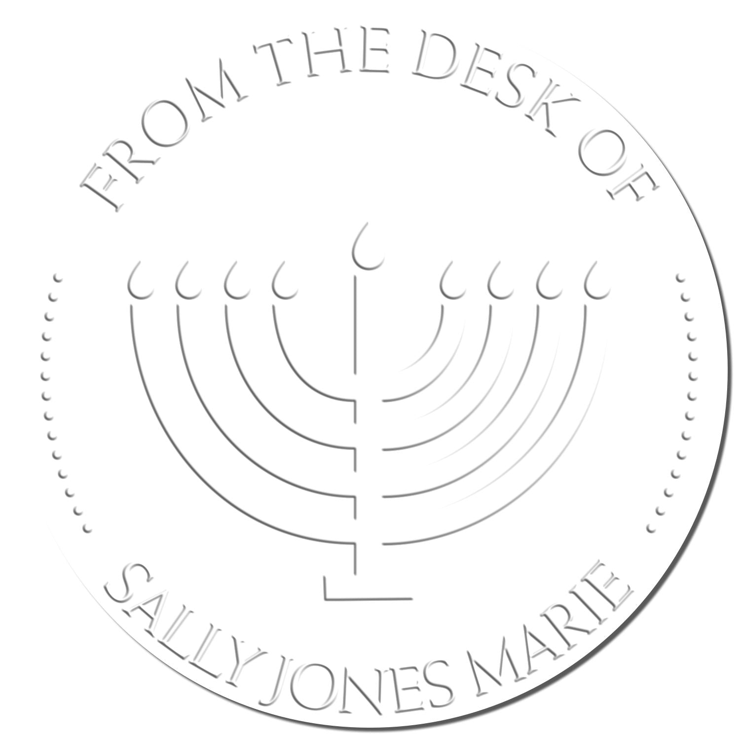 Desk Festival of Lights Personalized Address Seal Stamp - Engineer Seal Stamps